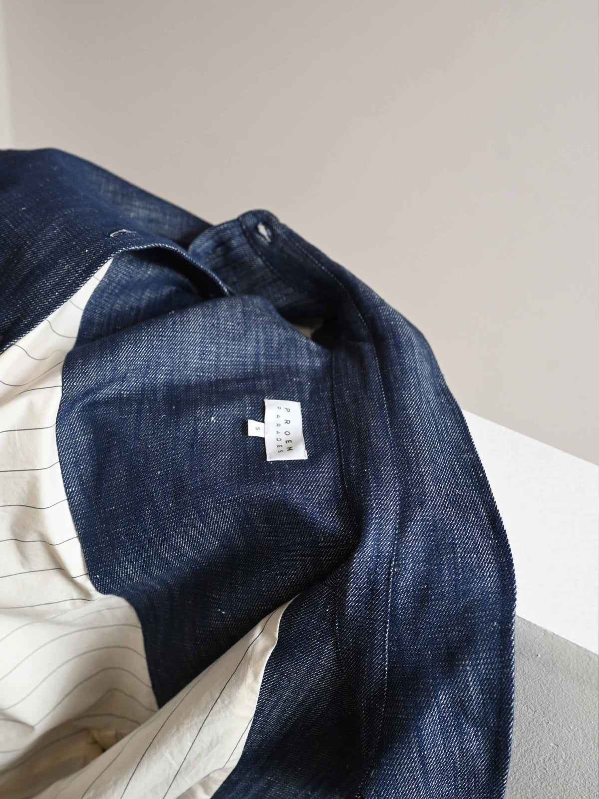 Elna Linen Denim Jacket・Blue