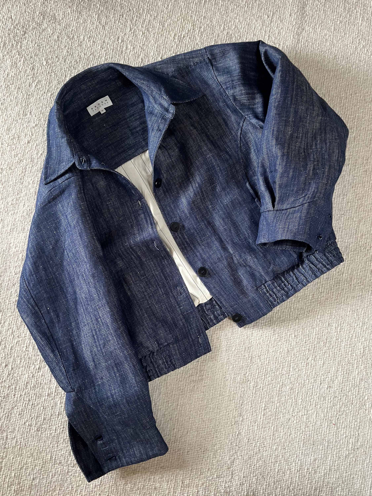 Elna Linen Denim Jacket・Blue