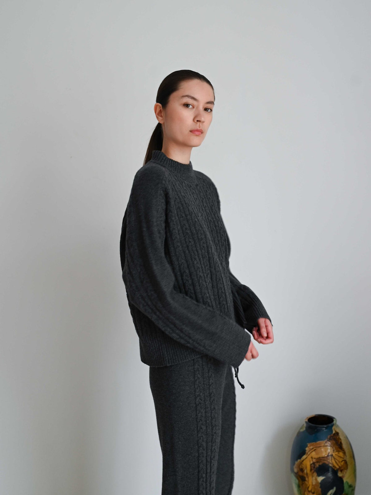 Ivalo Cashmere O-neck Sweater Grey