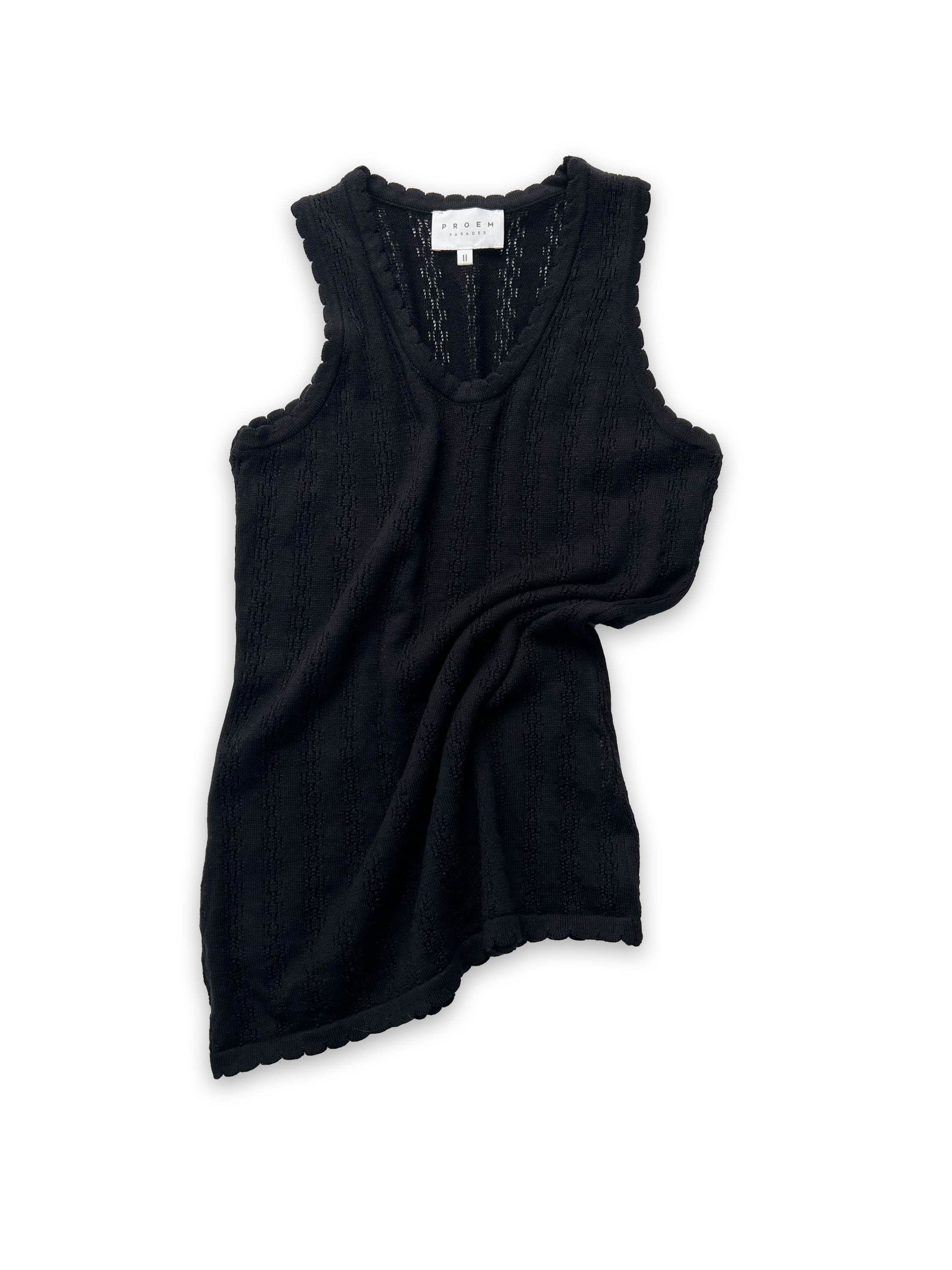 Nellie Knit Black Tank Top