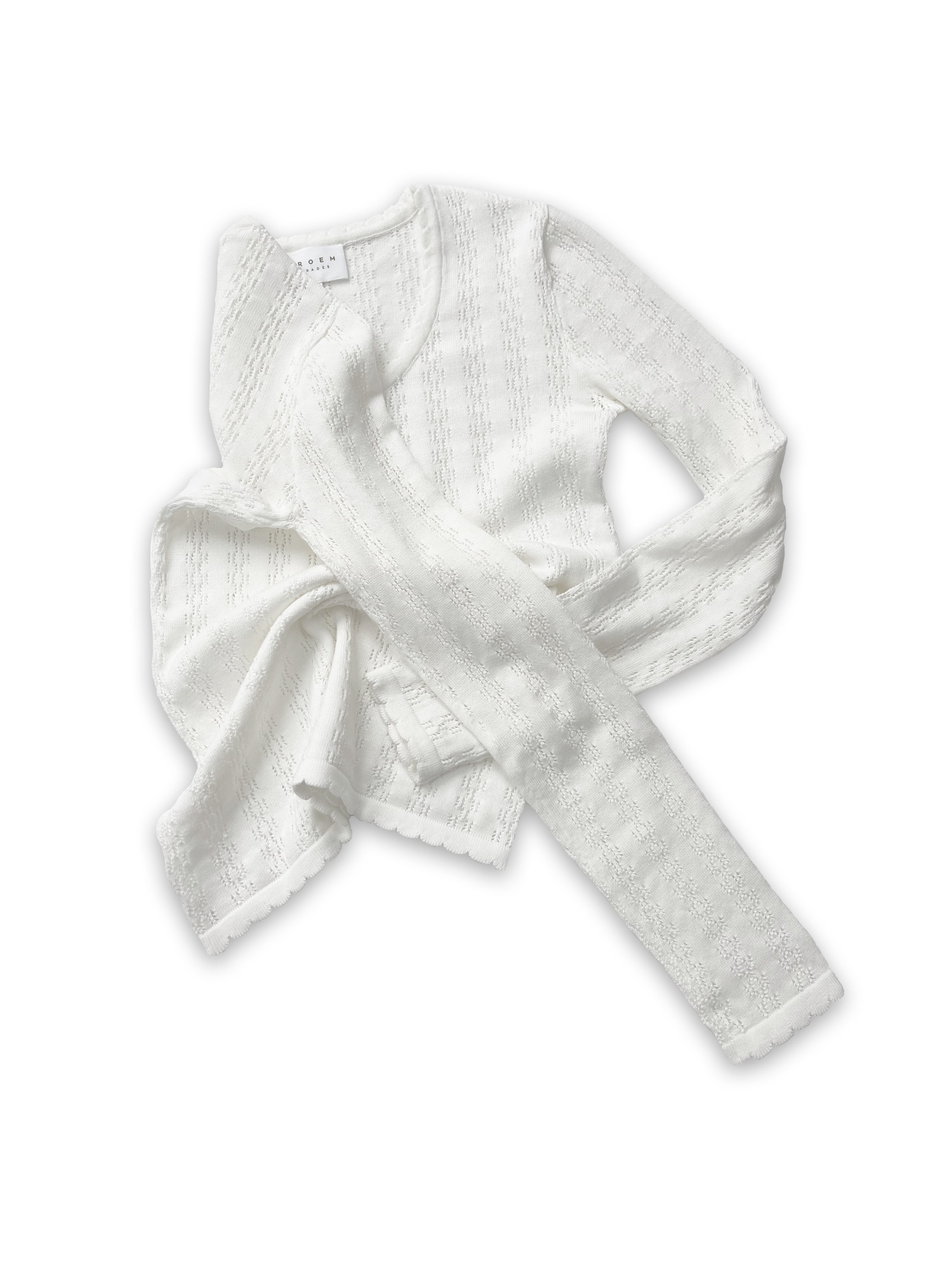 Nellie Knit Off White LS Blouse