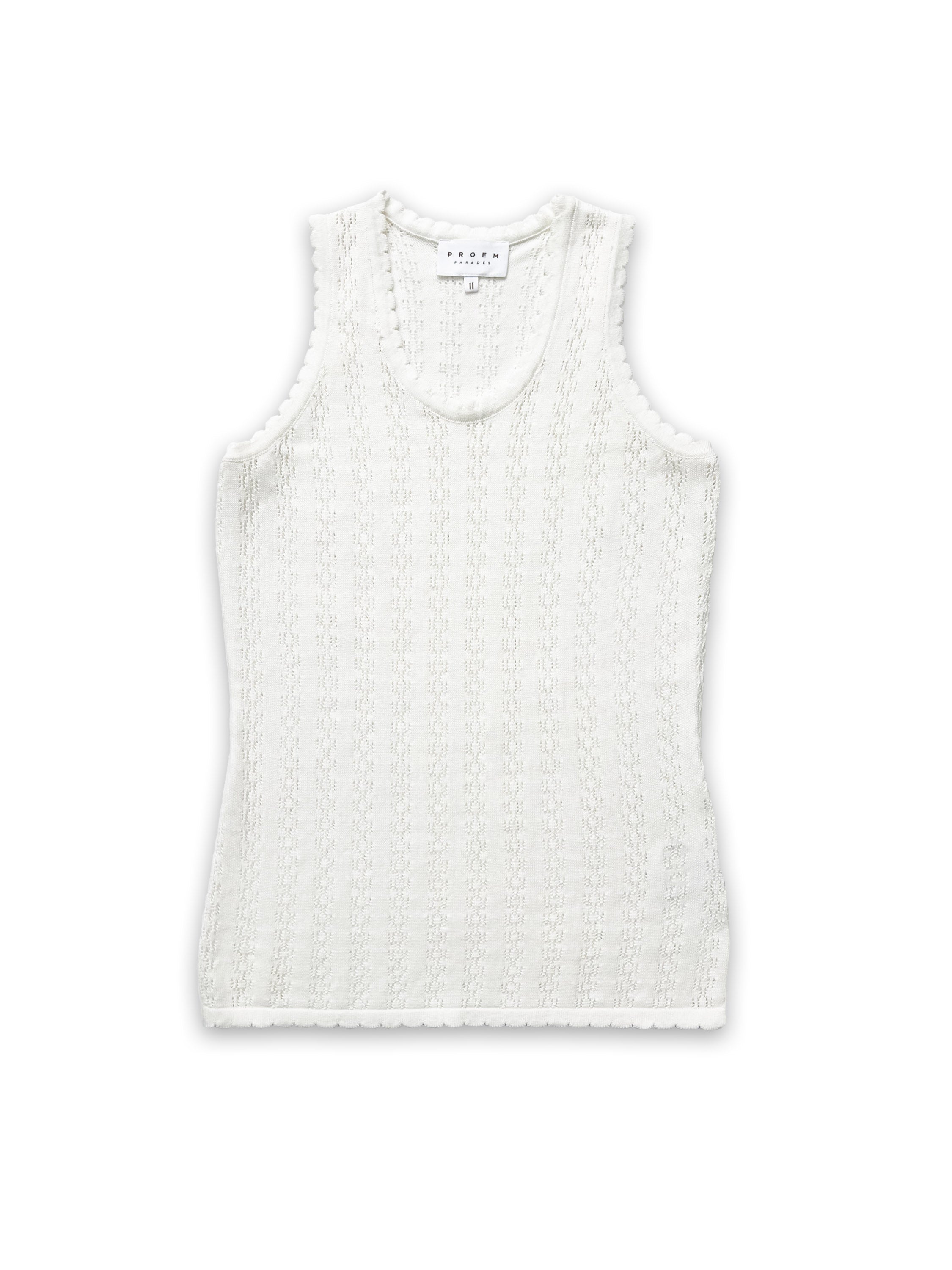 Nellie Knit Off White Tank Top