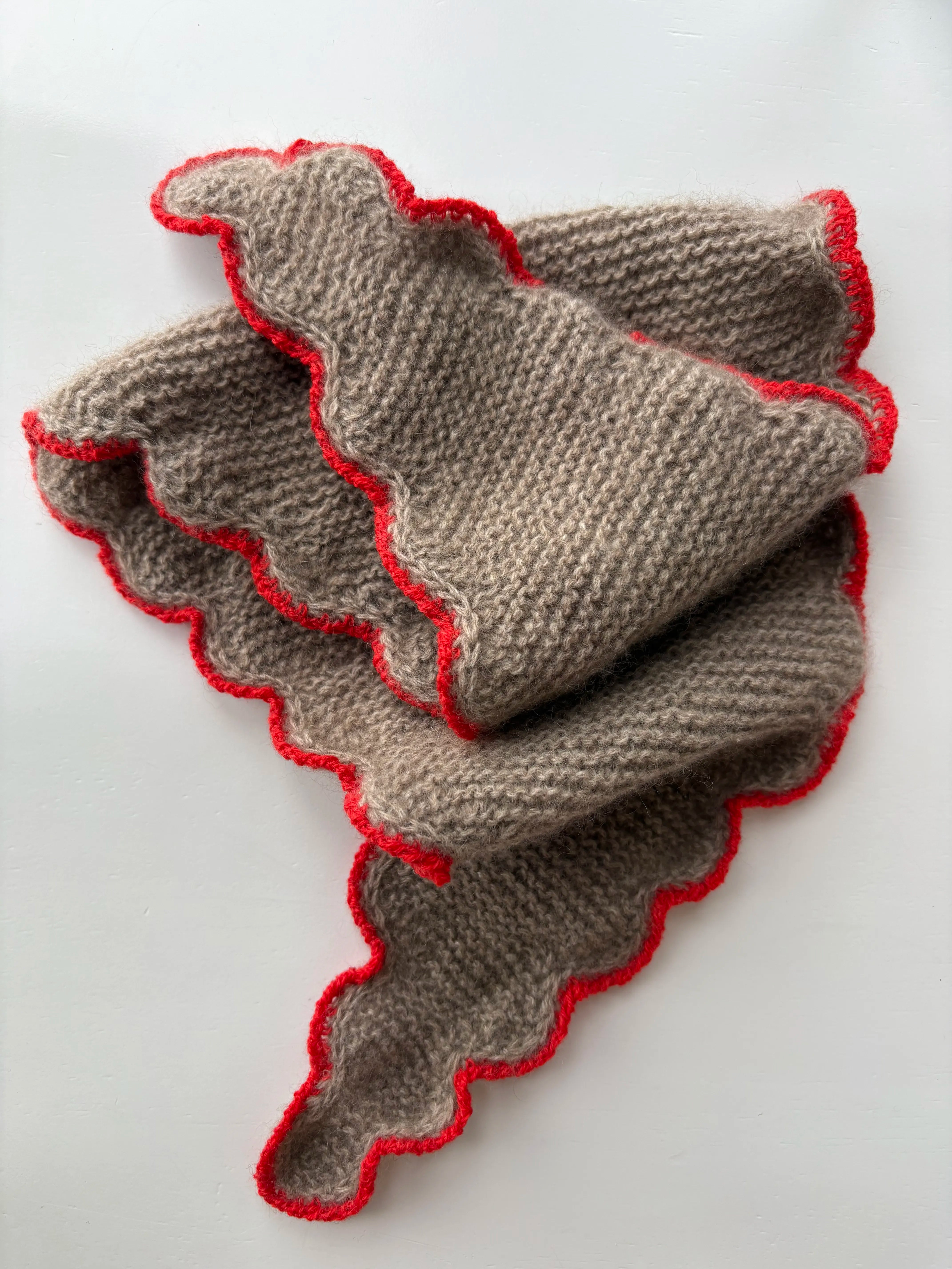 Ondina Scarf Mini・Poppy Caramel・MONTHLY PRE-ORDER・First Payment (Full price 1500 DKK)