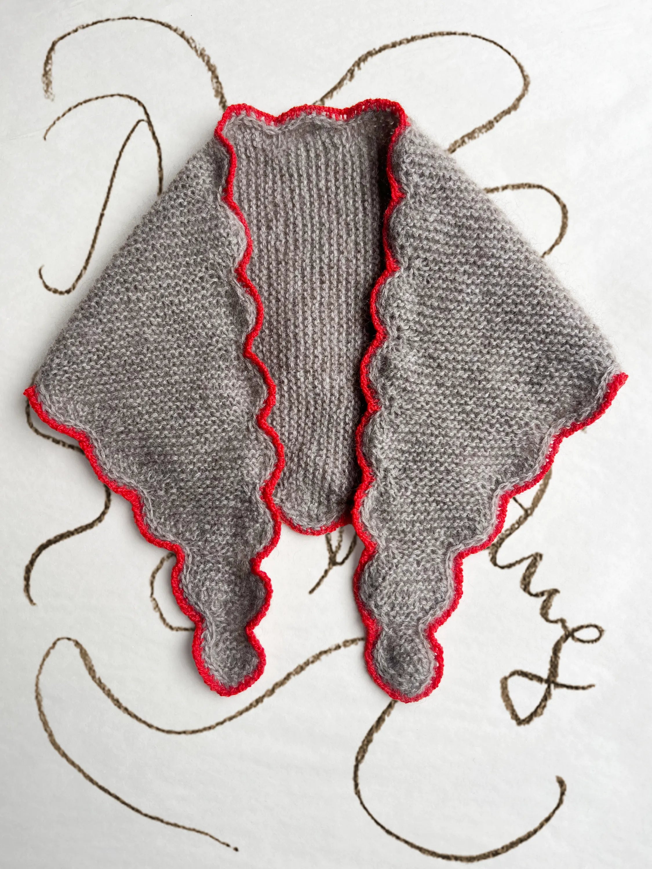 Ondina Scarf Mini・Poppy Caramel・MONTHLY PRE-ORDER・First Payment (Full price 1500 DKK)