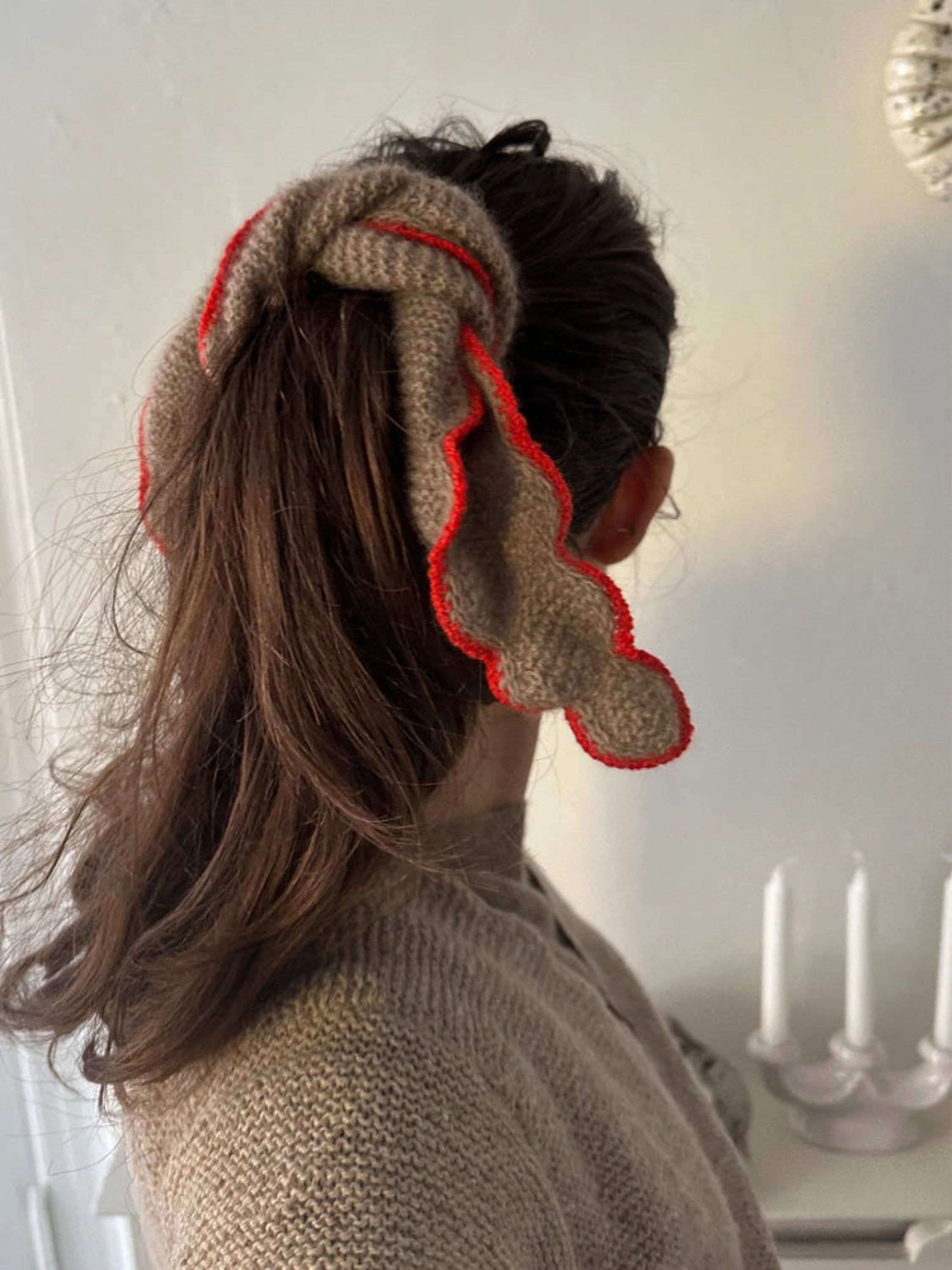 The Ondina Scarf Mini - Knit Kit - POPPY CARAMEL