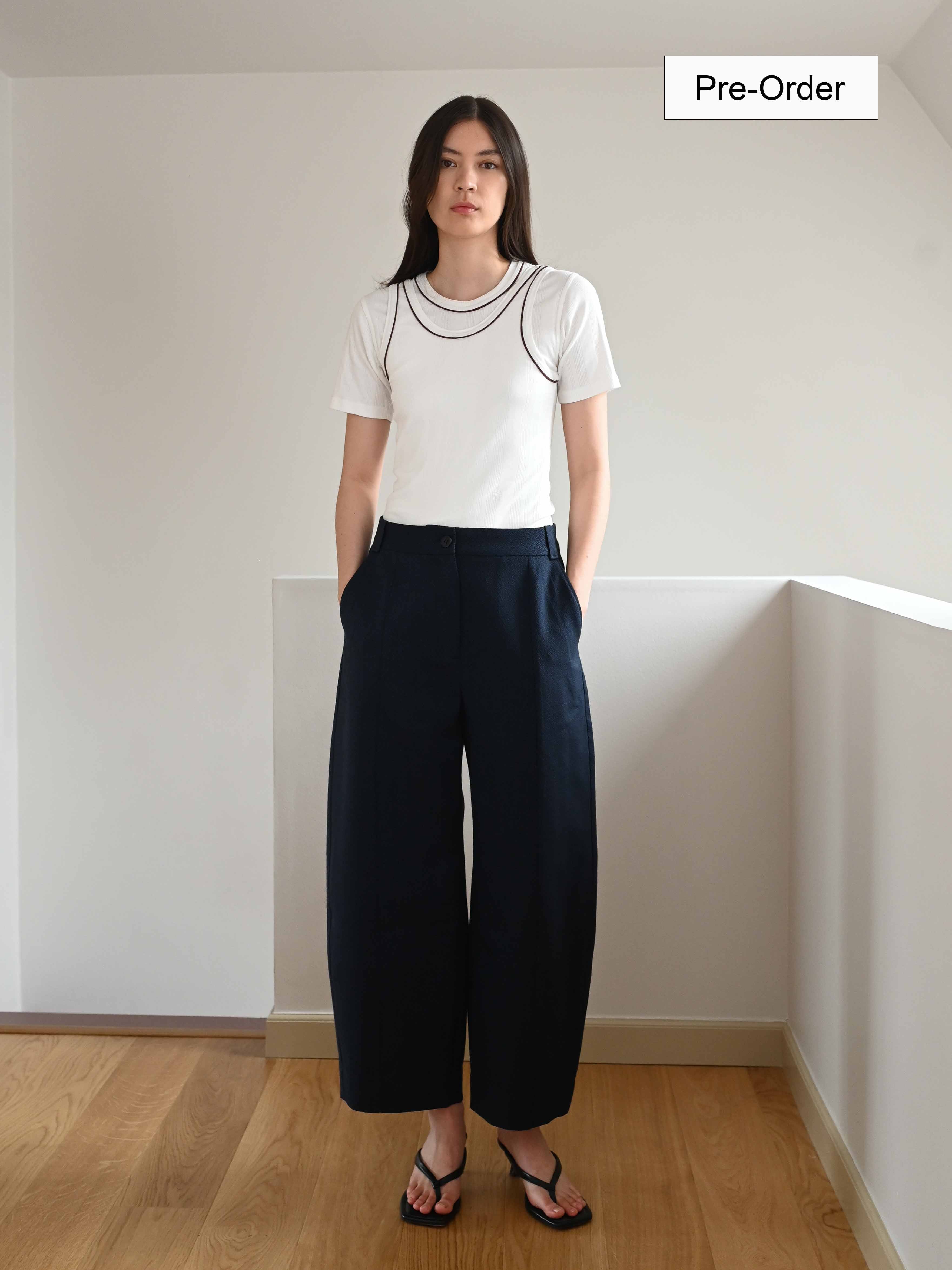 Donna Wool Navy Trousers・PRE-ORDER・First Payment (Full price 3999 DKK)
