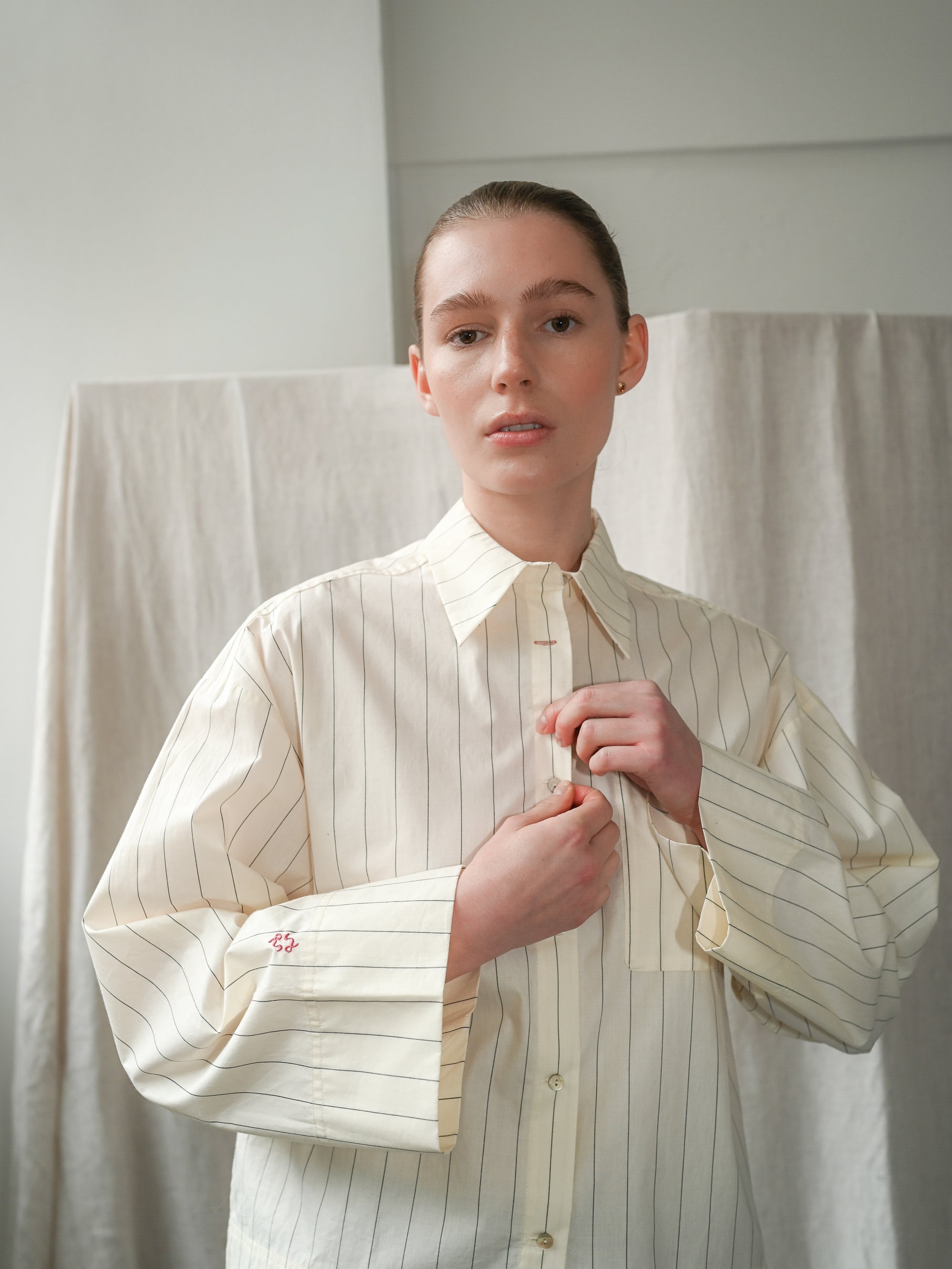 Dagny LS Pinstripe Shirt