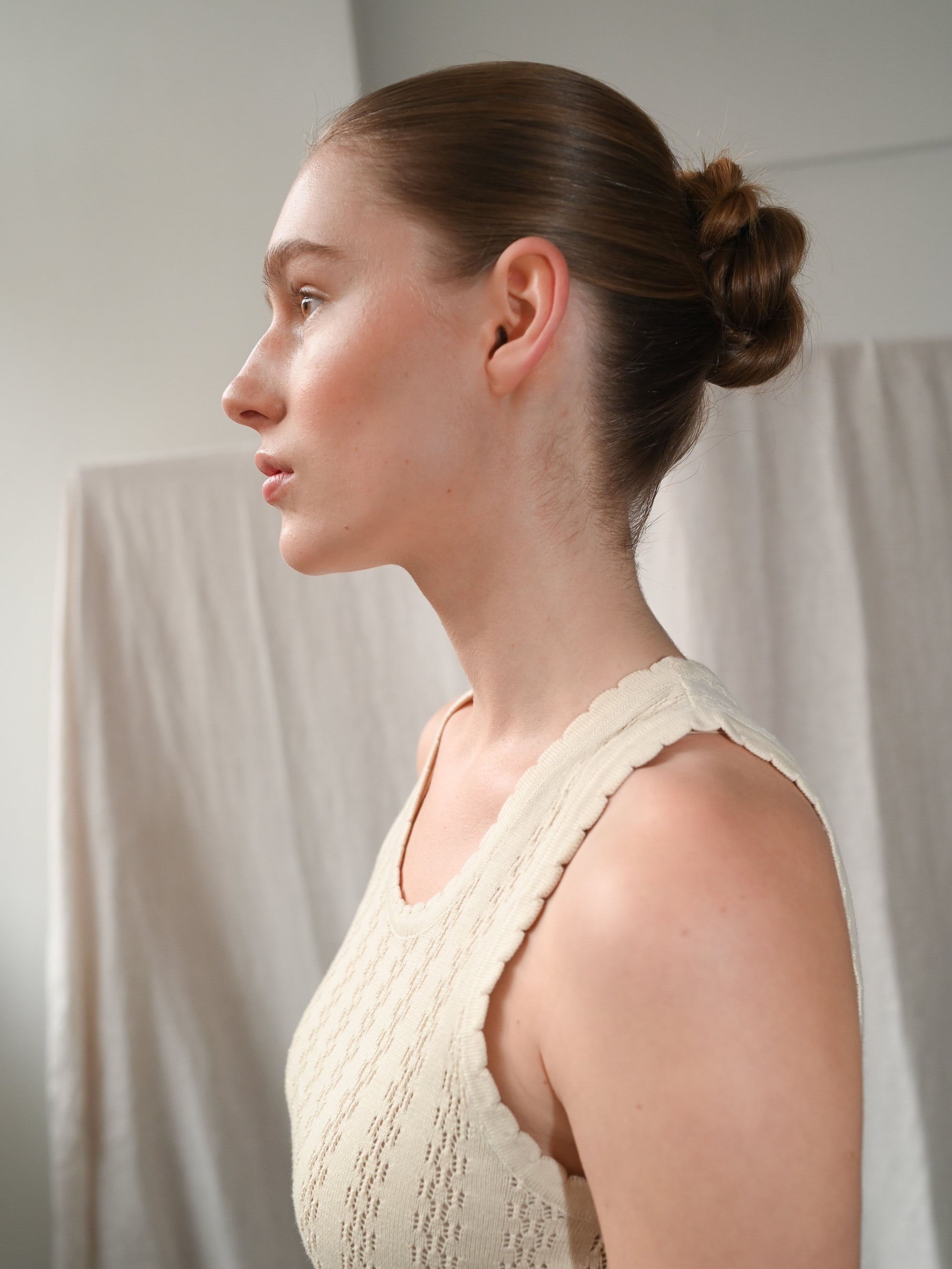 Nellie Knit Ecru Tank Top