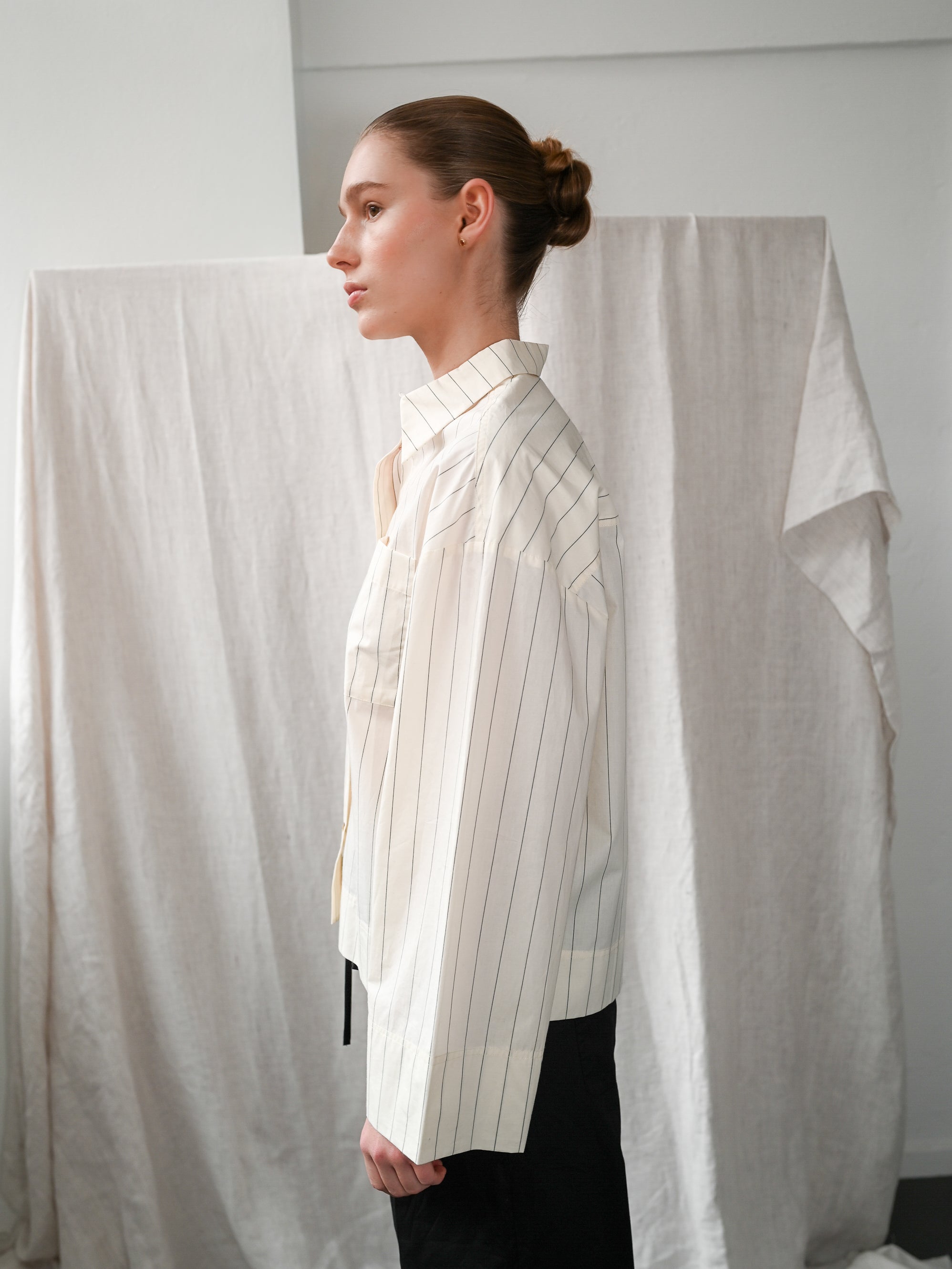 Dagny LS Pinstripe Shirt