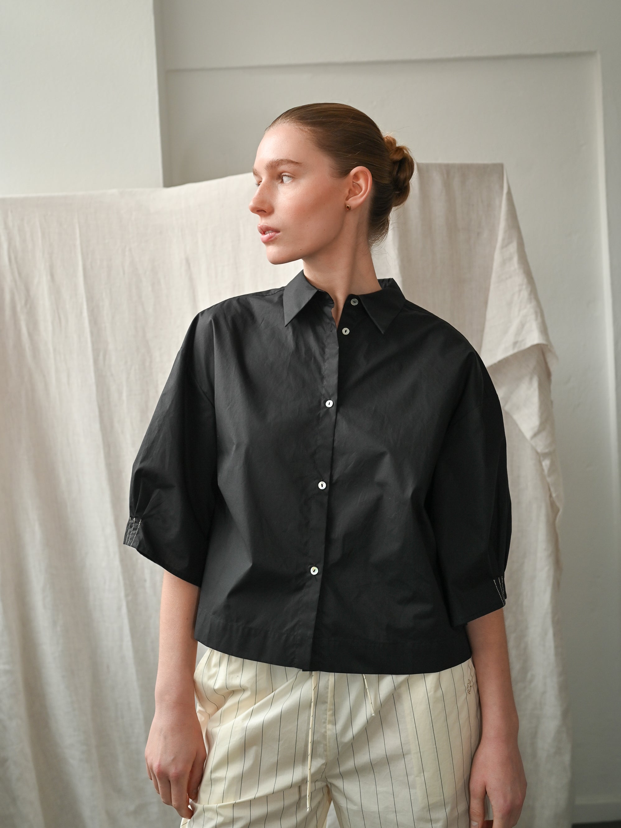 Eloise Short  Black Shirt