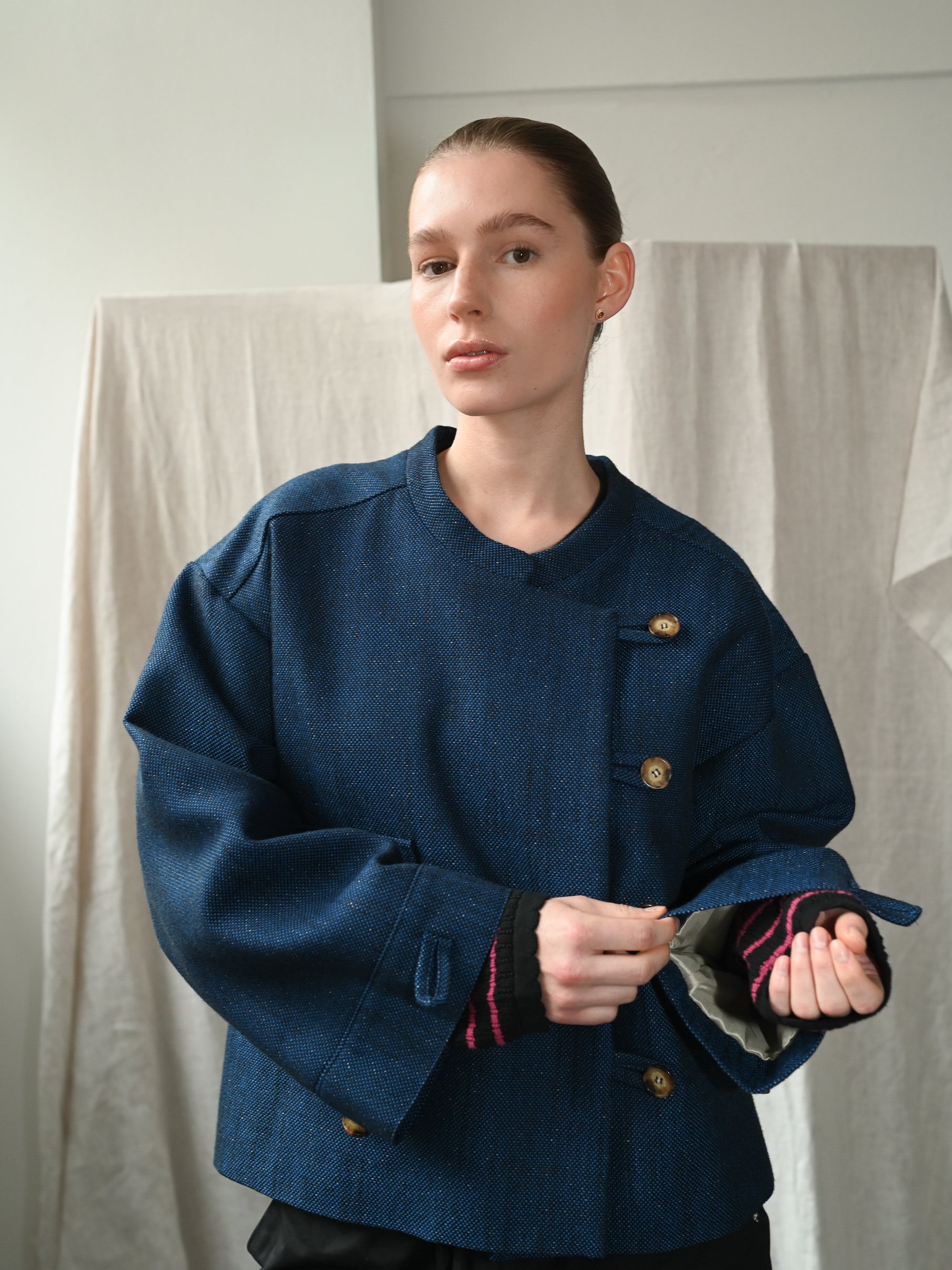 Mimi Indigo Wool Jacket