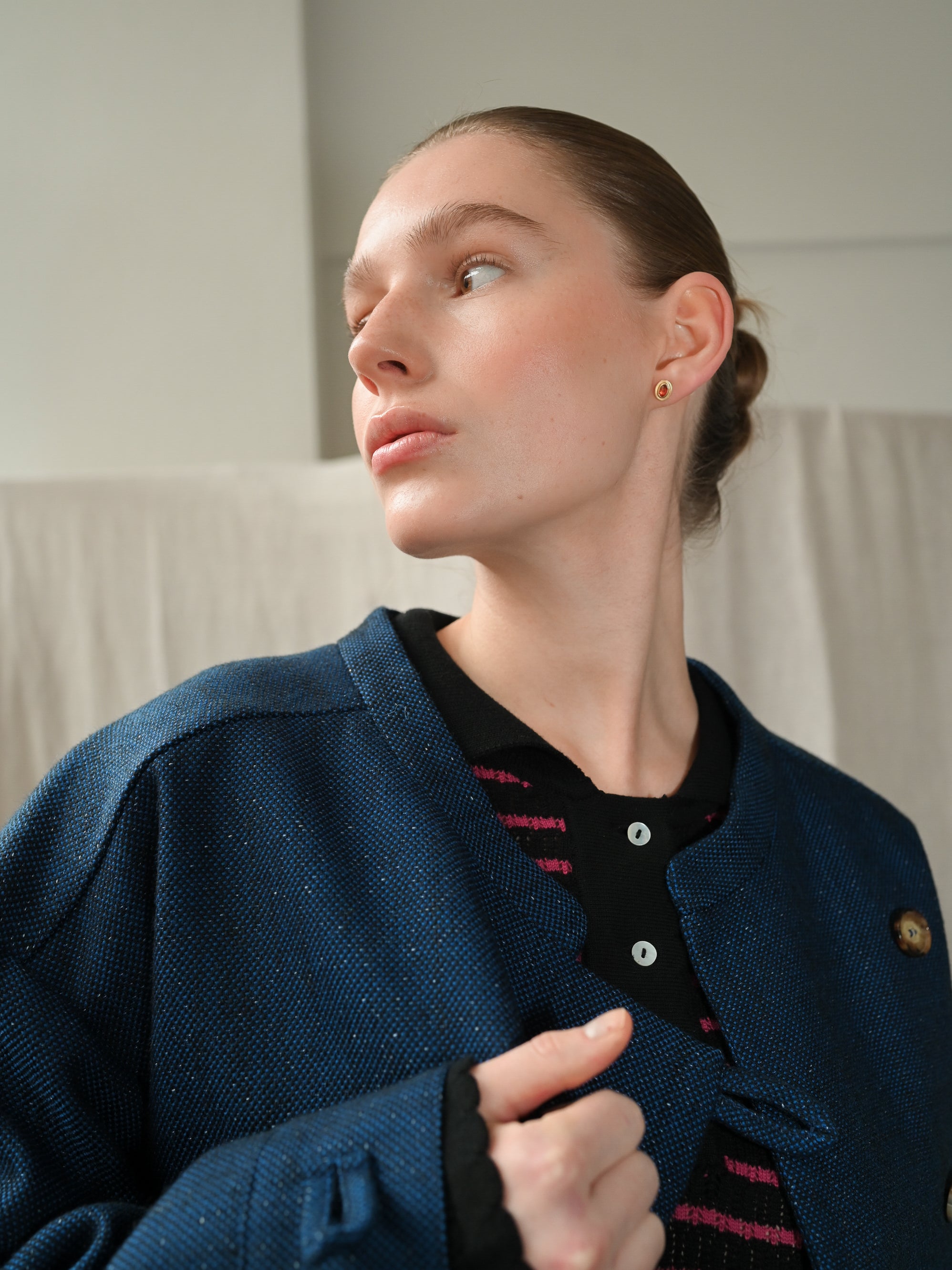 Mimi Indigo Wool Jacket