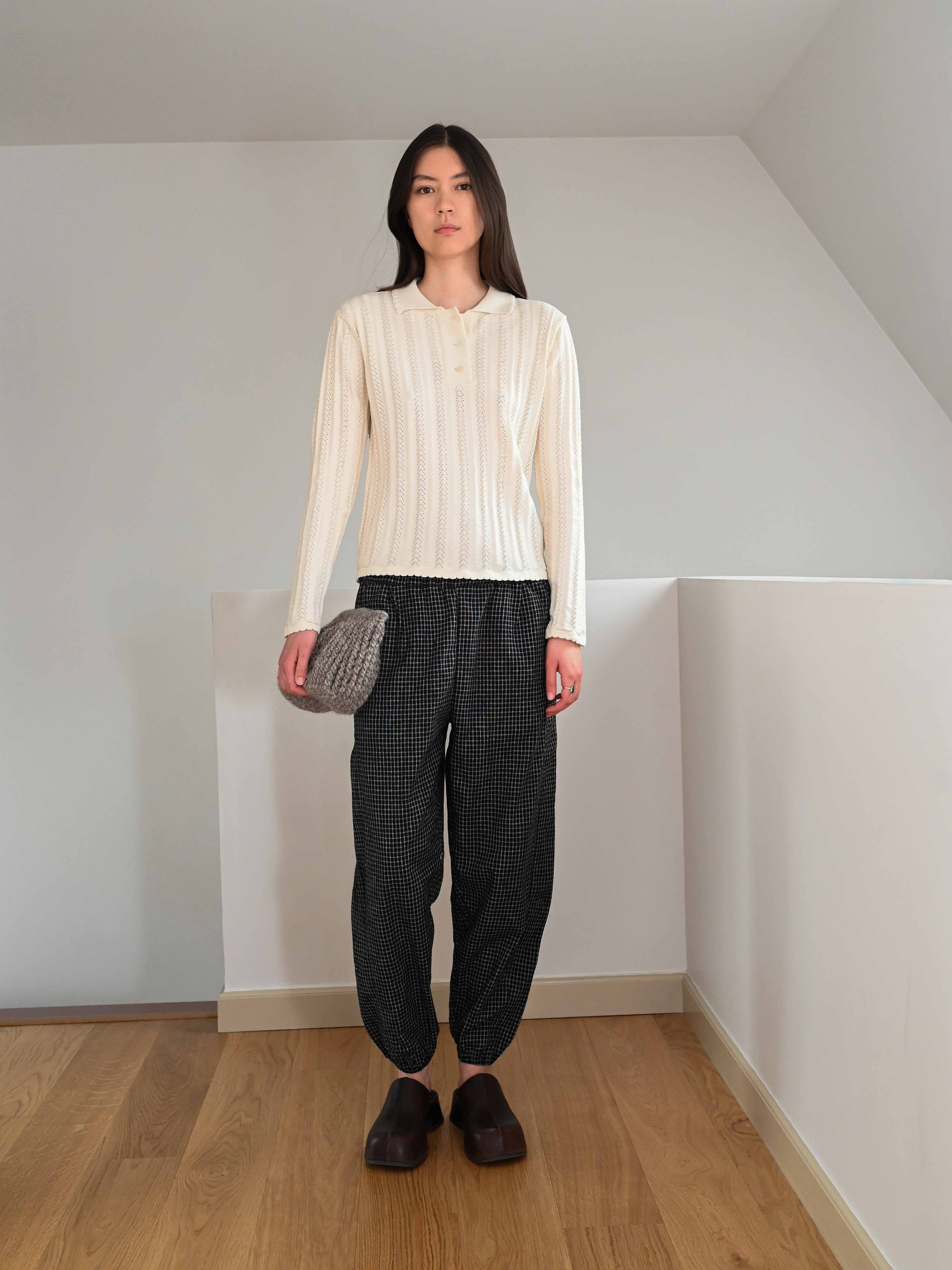 Alpha Check Linen Trousers・PRE-ORDER・First Payment (Full price 2599 DKK)
