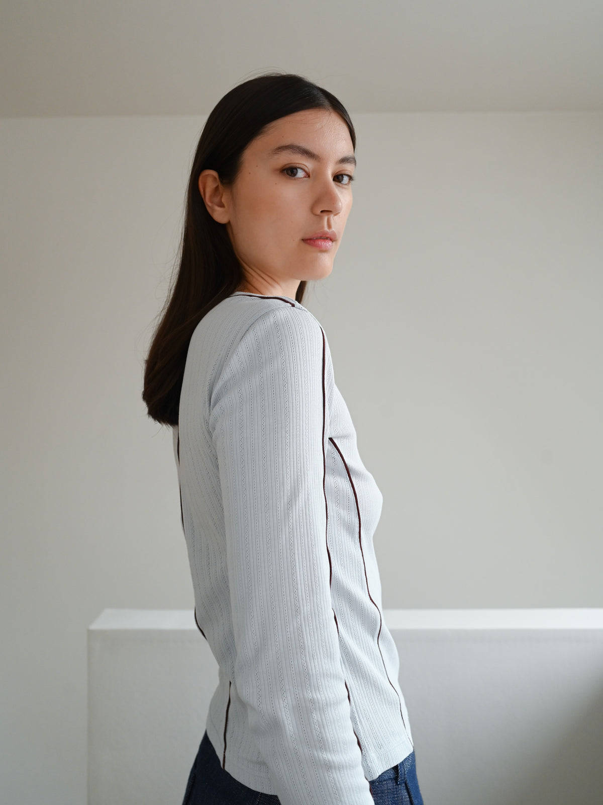 Lucia LS Blouse・Light Blue