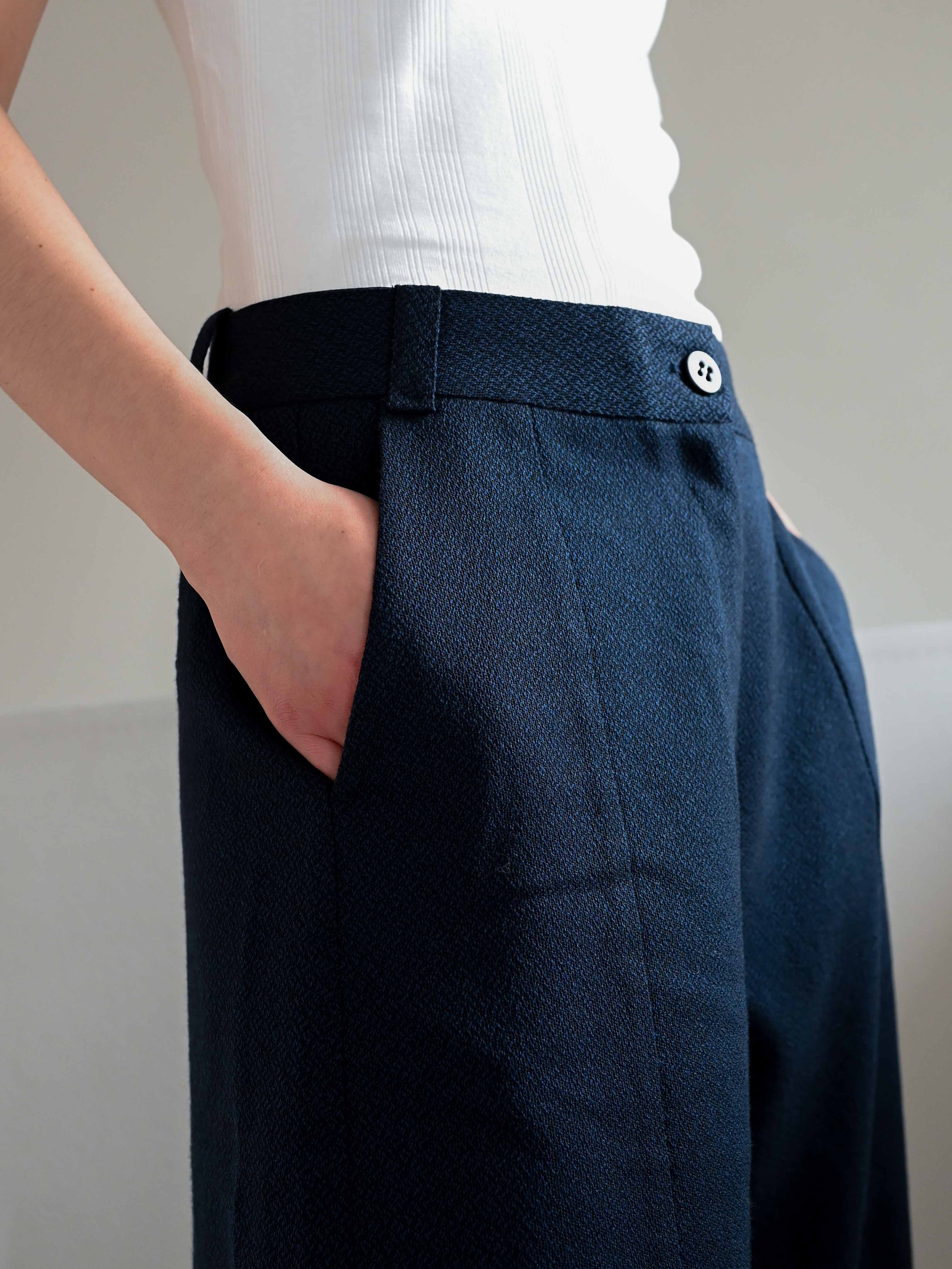 Donna Wool Navy Trousers・PRE-ORDER・First Payment (Full price 3999 DKK)