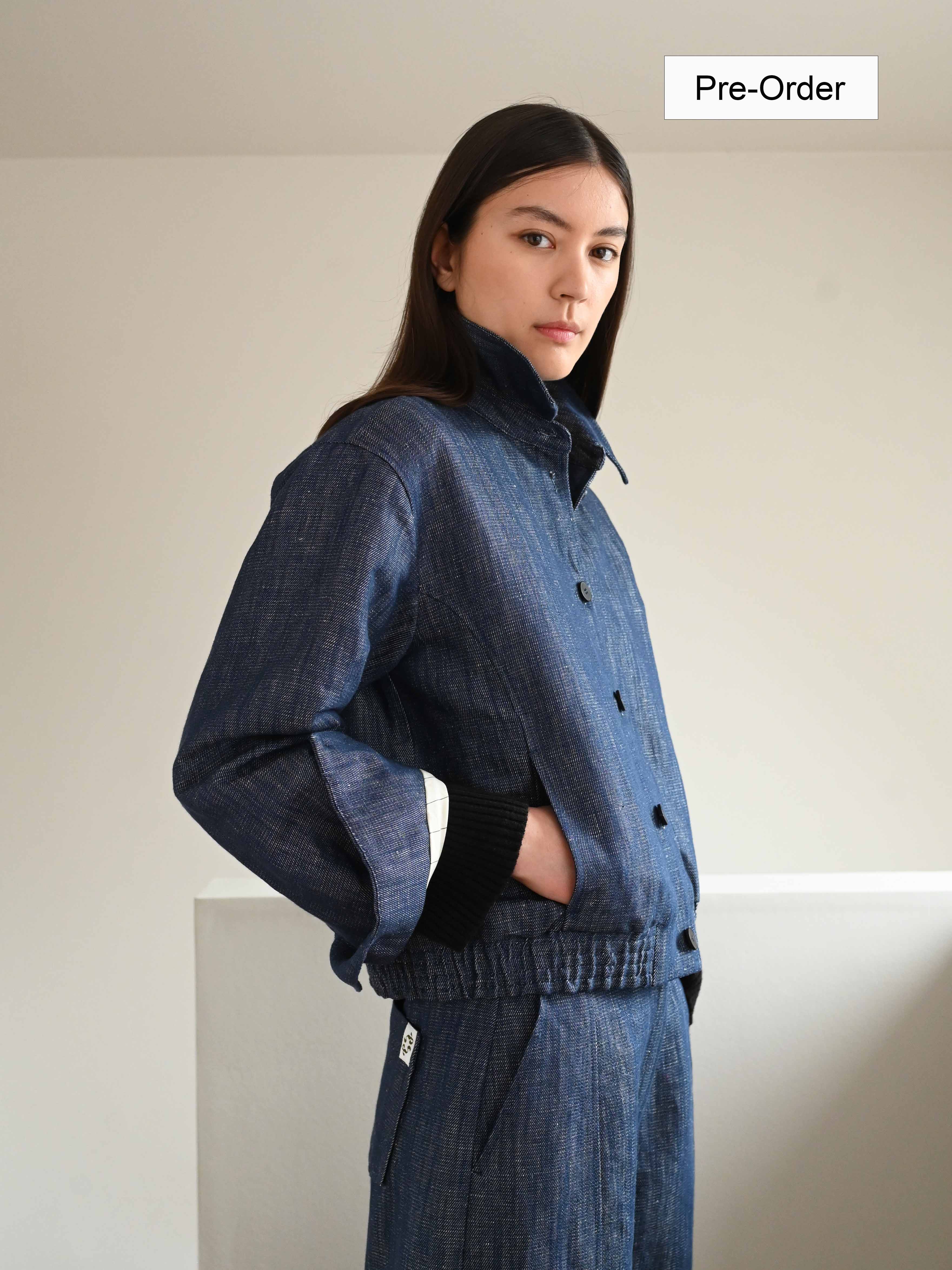 Elna Linen Denim Jacket・PRE-ORDER・First Payment (Full price 2799 DKK)