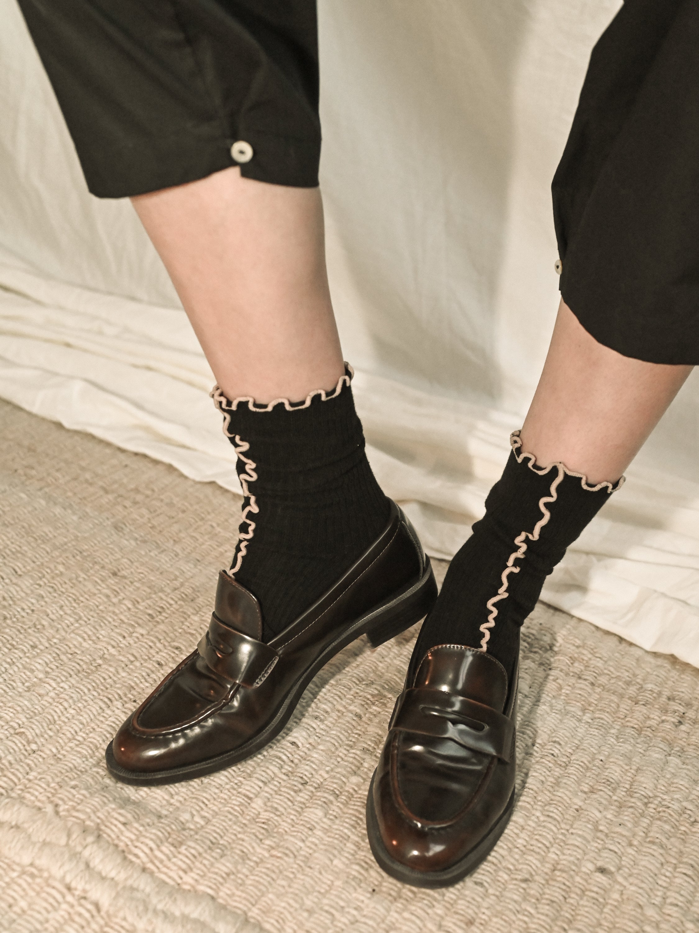 Kusama Socks Black - 2 pack