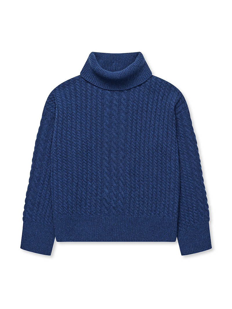 Gertrud Cable T-Neck Jumper