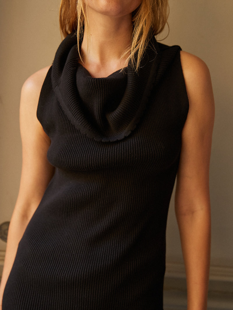 Ellinor Knit Tube Dress Black