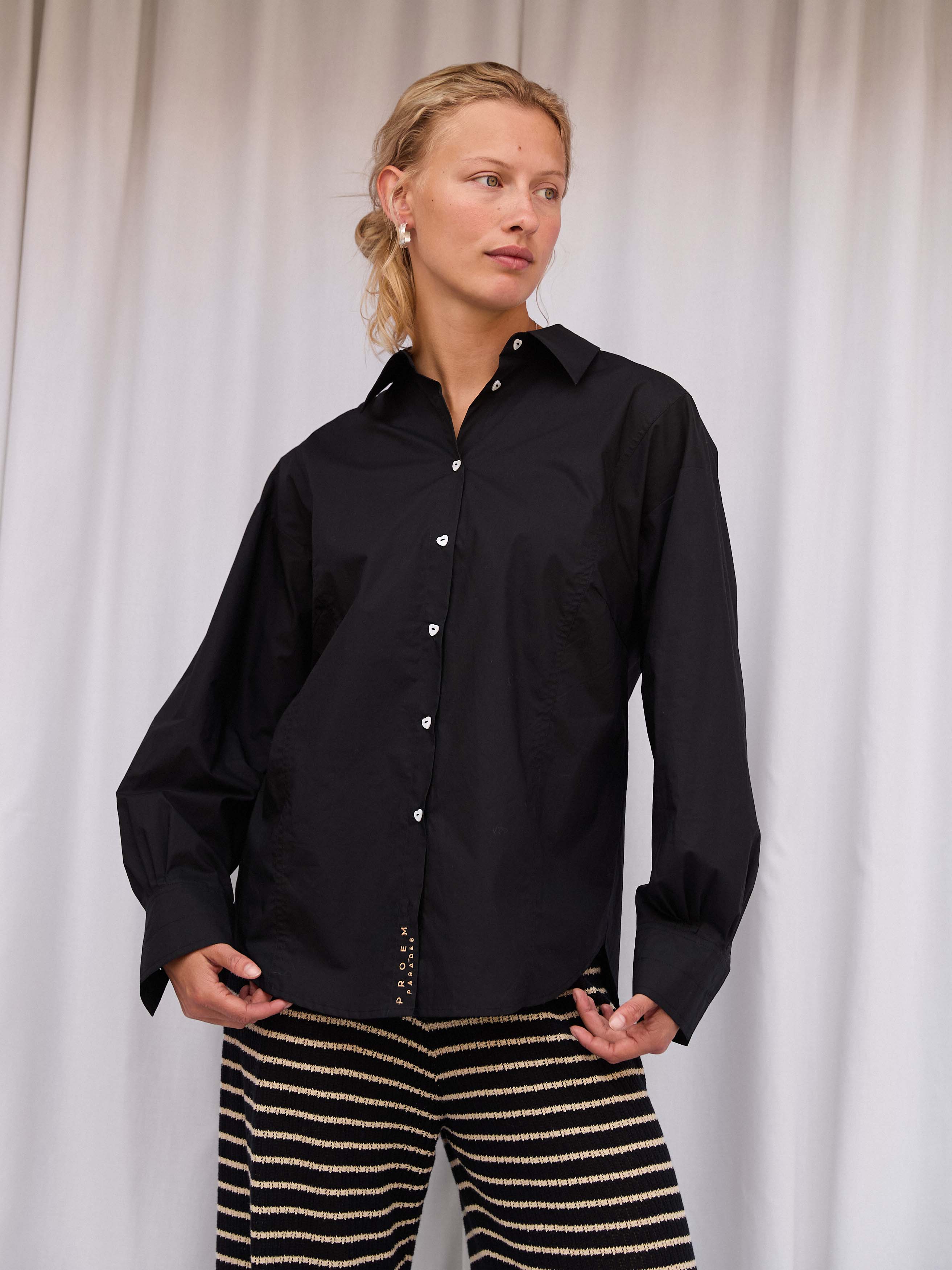 Dagmar Heart Black Shirt