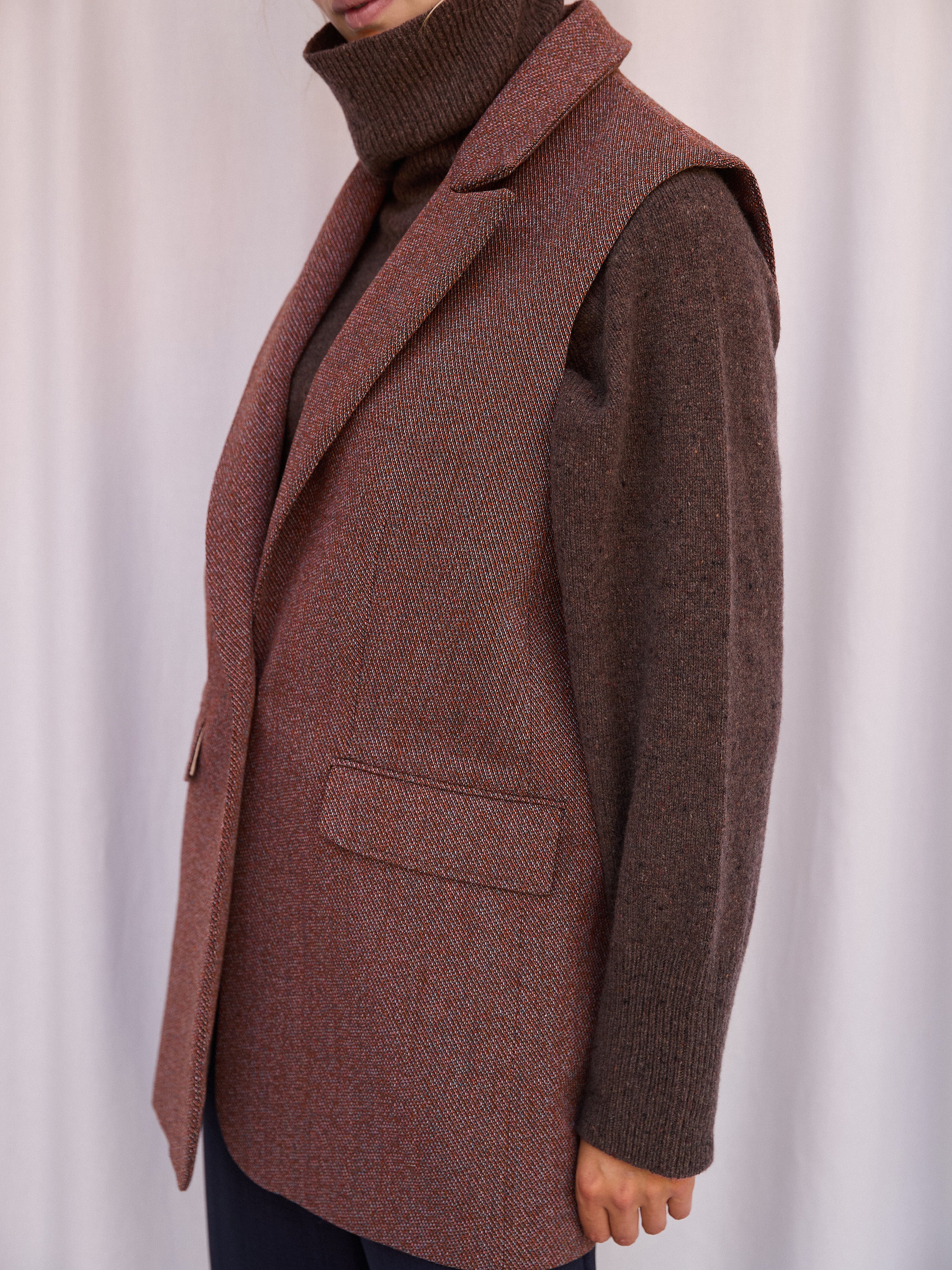 Rose Wool Waistcoat