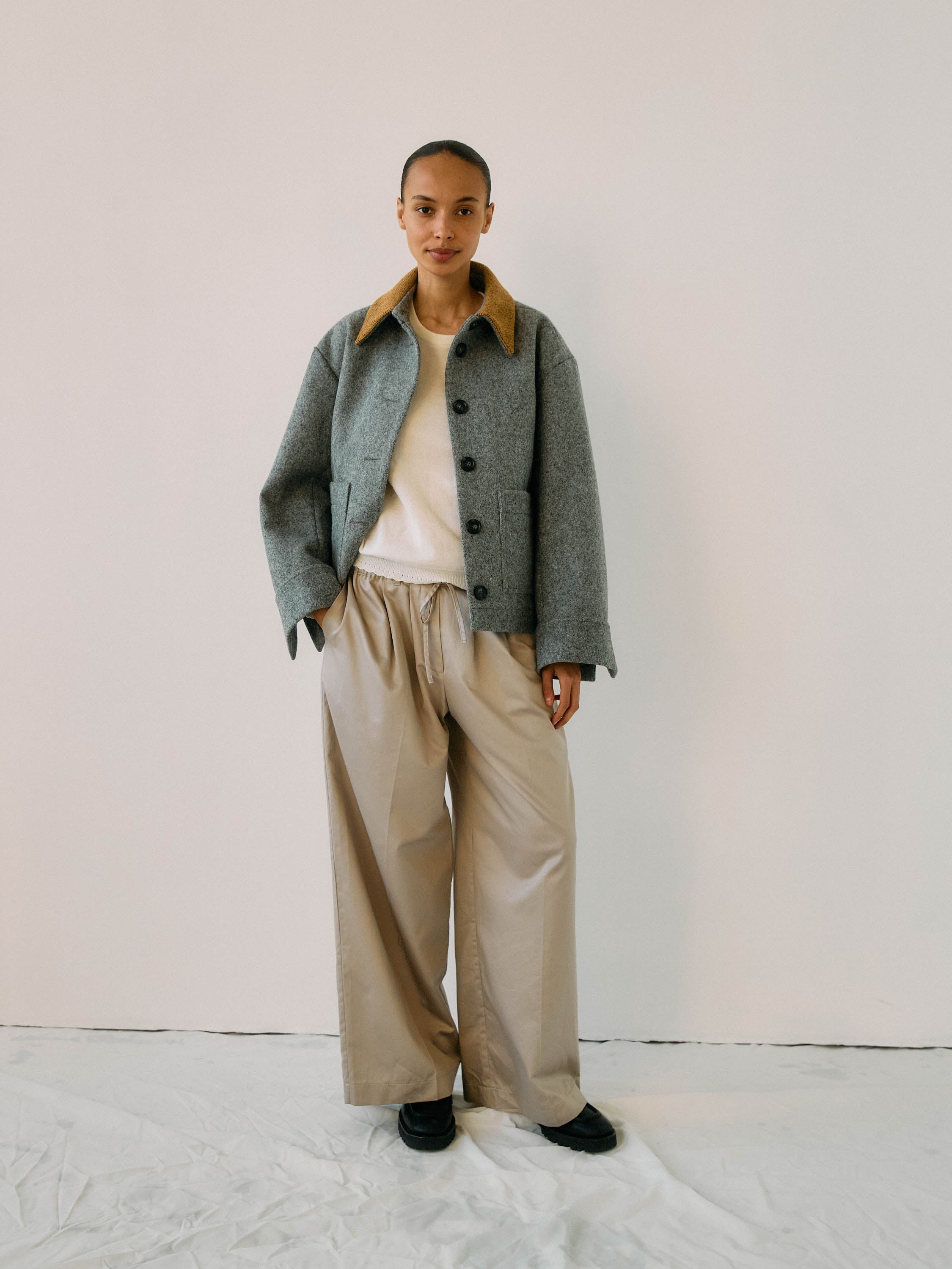 Bine Wool Jacket・Grey