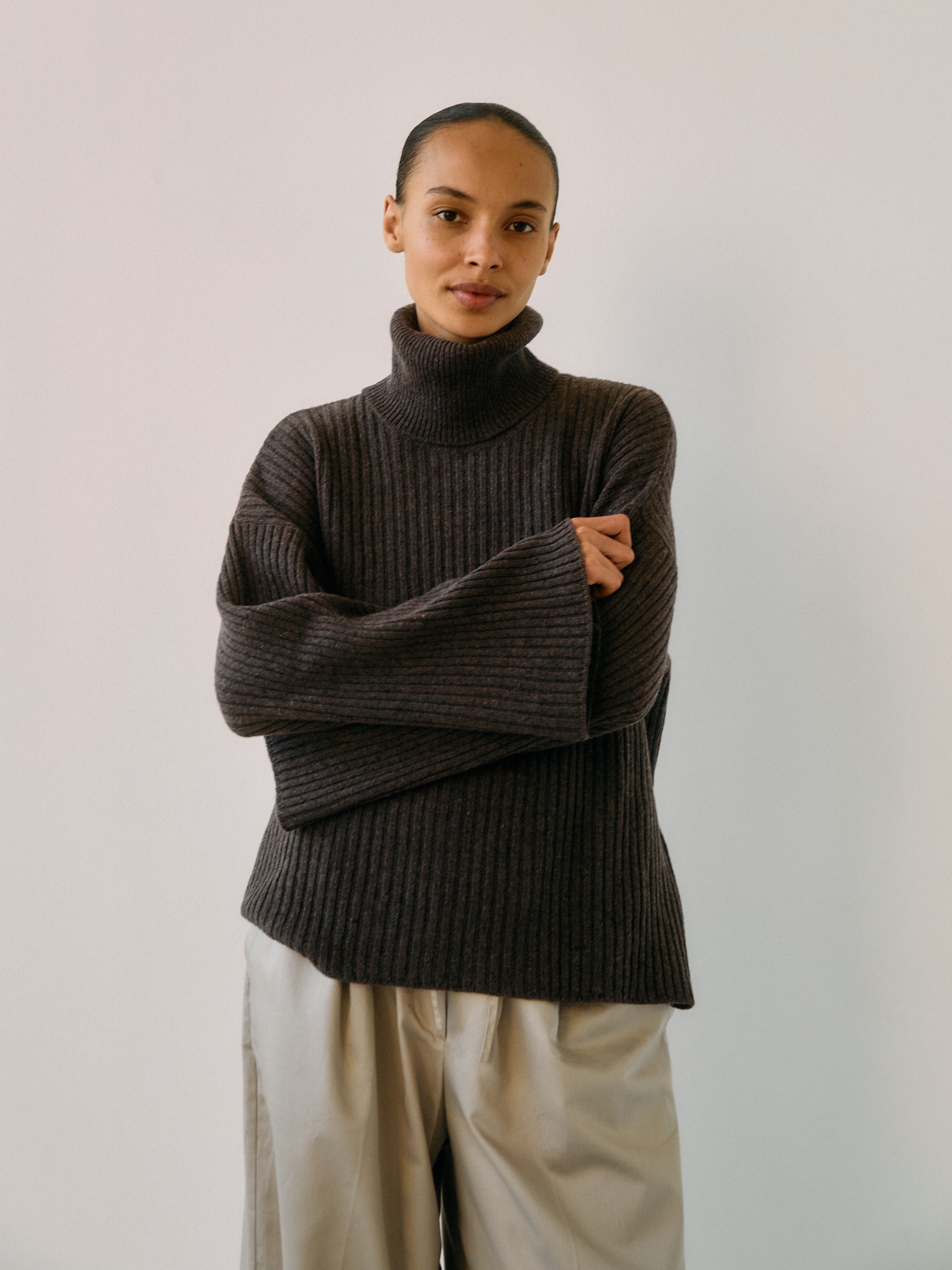 Ellen Cashmere T-Neck Sweater