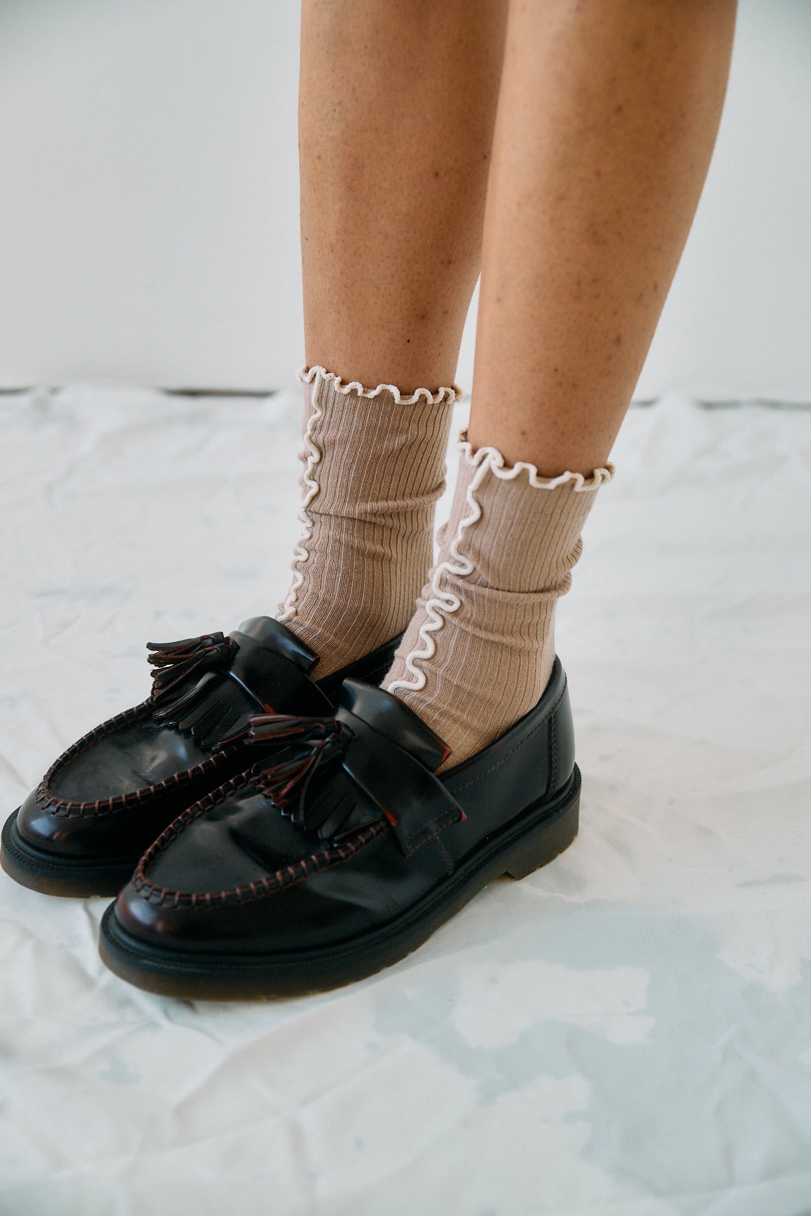 Kusama Socks Beige - 2 pack