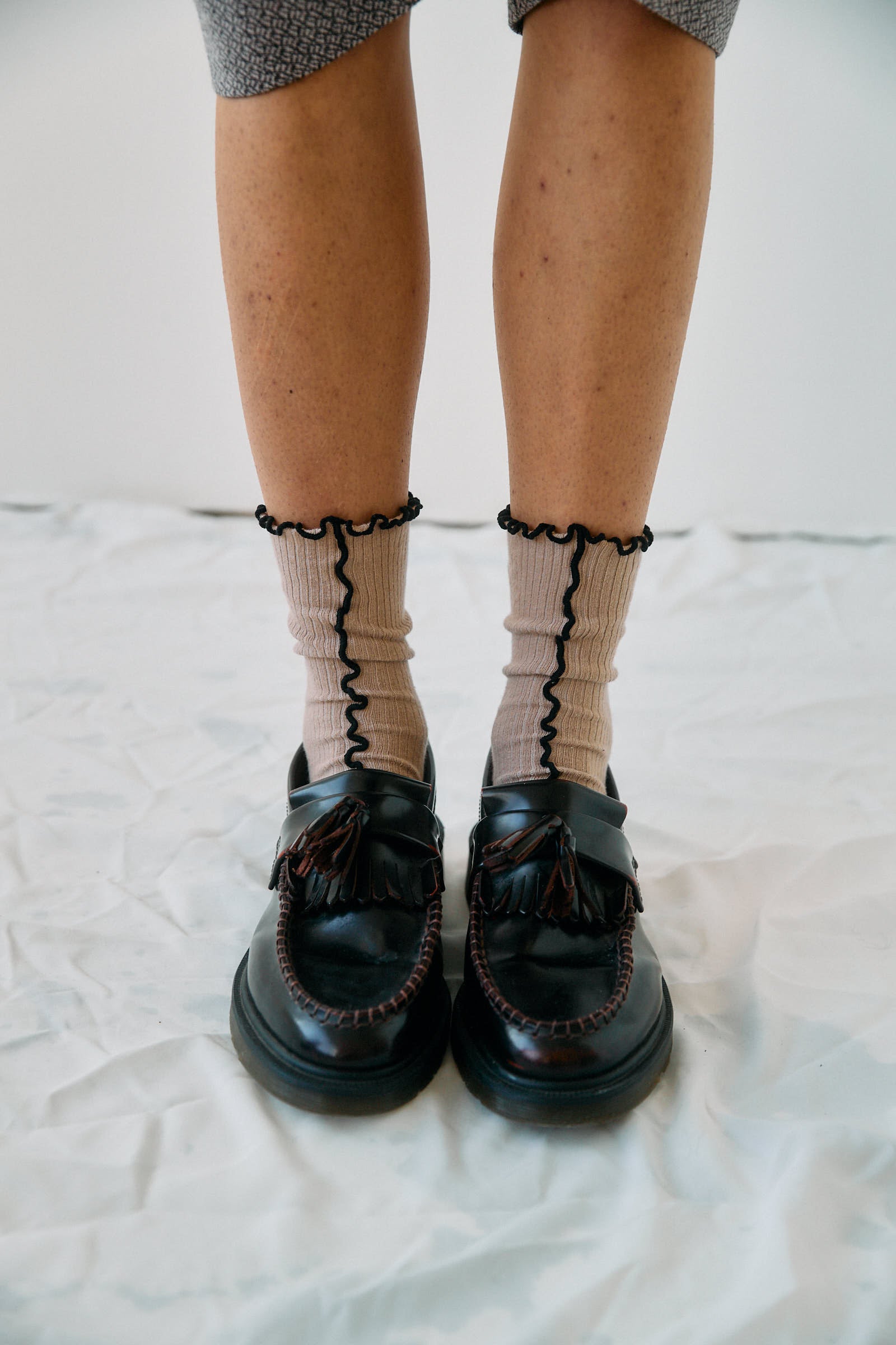 Kusama Socks Beige - 2 pack