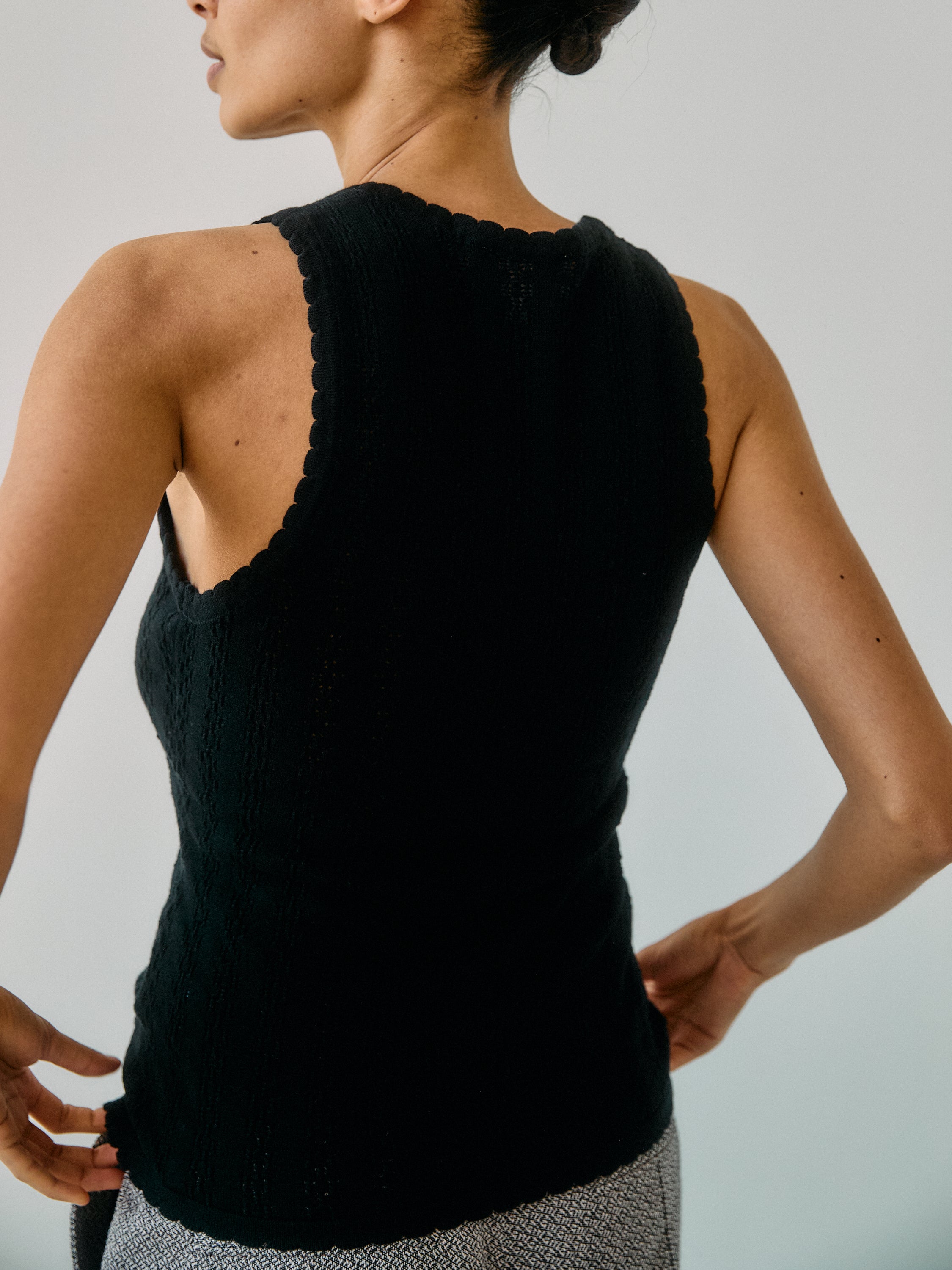 Nellie Knit Black Tank Top