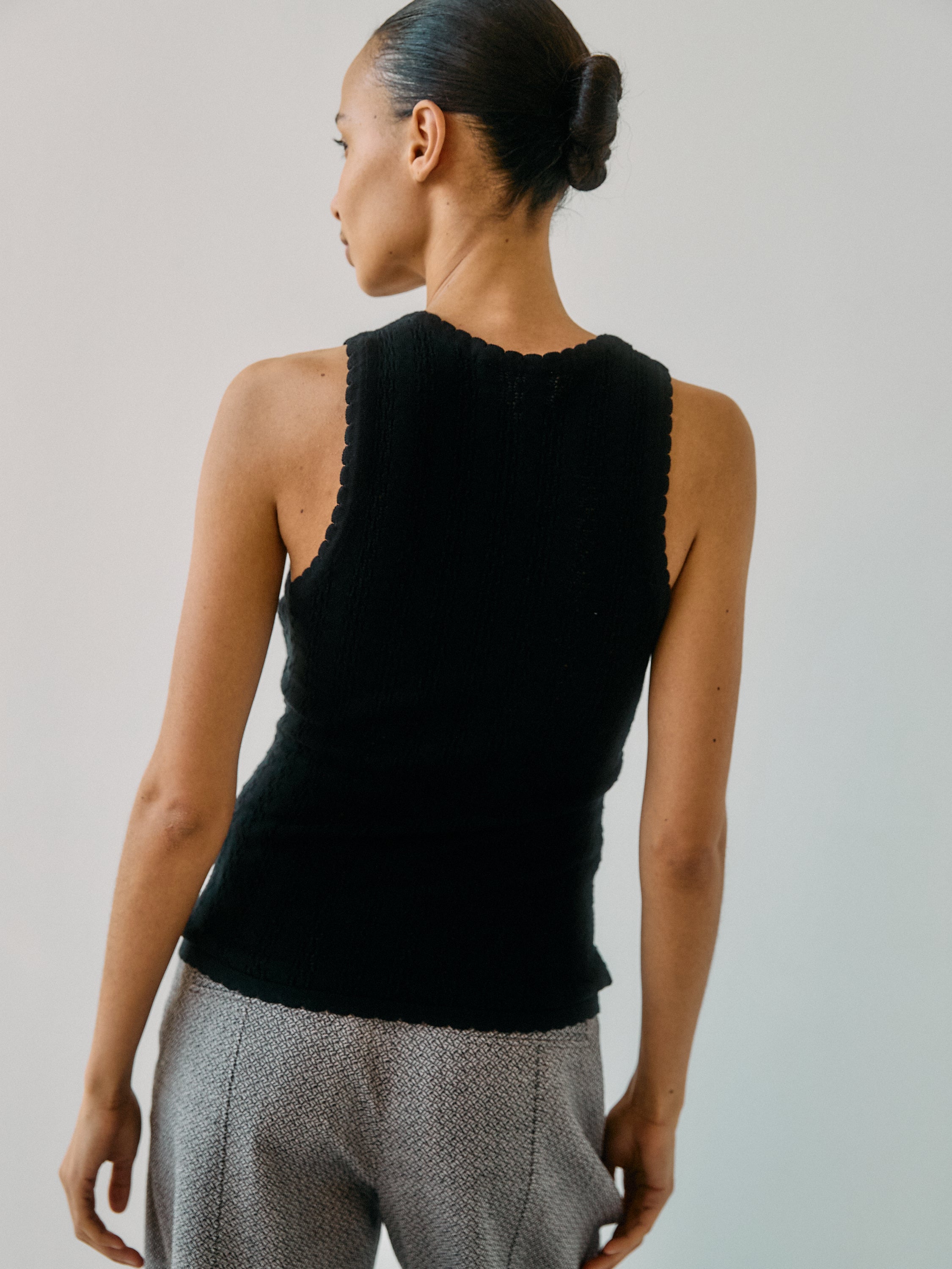 Nellie Knit Black Tank Top