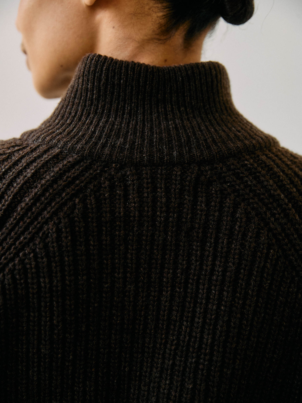 Bruno Zip Cardigan・Brown