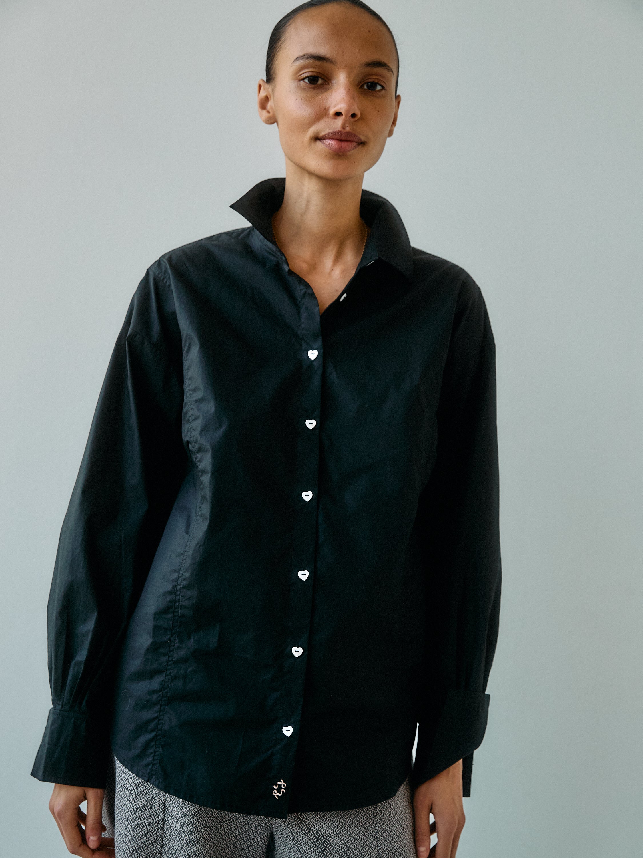 Dagmar Heart Black Shirt