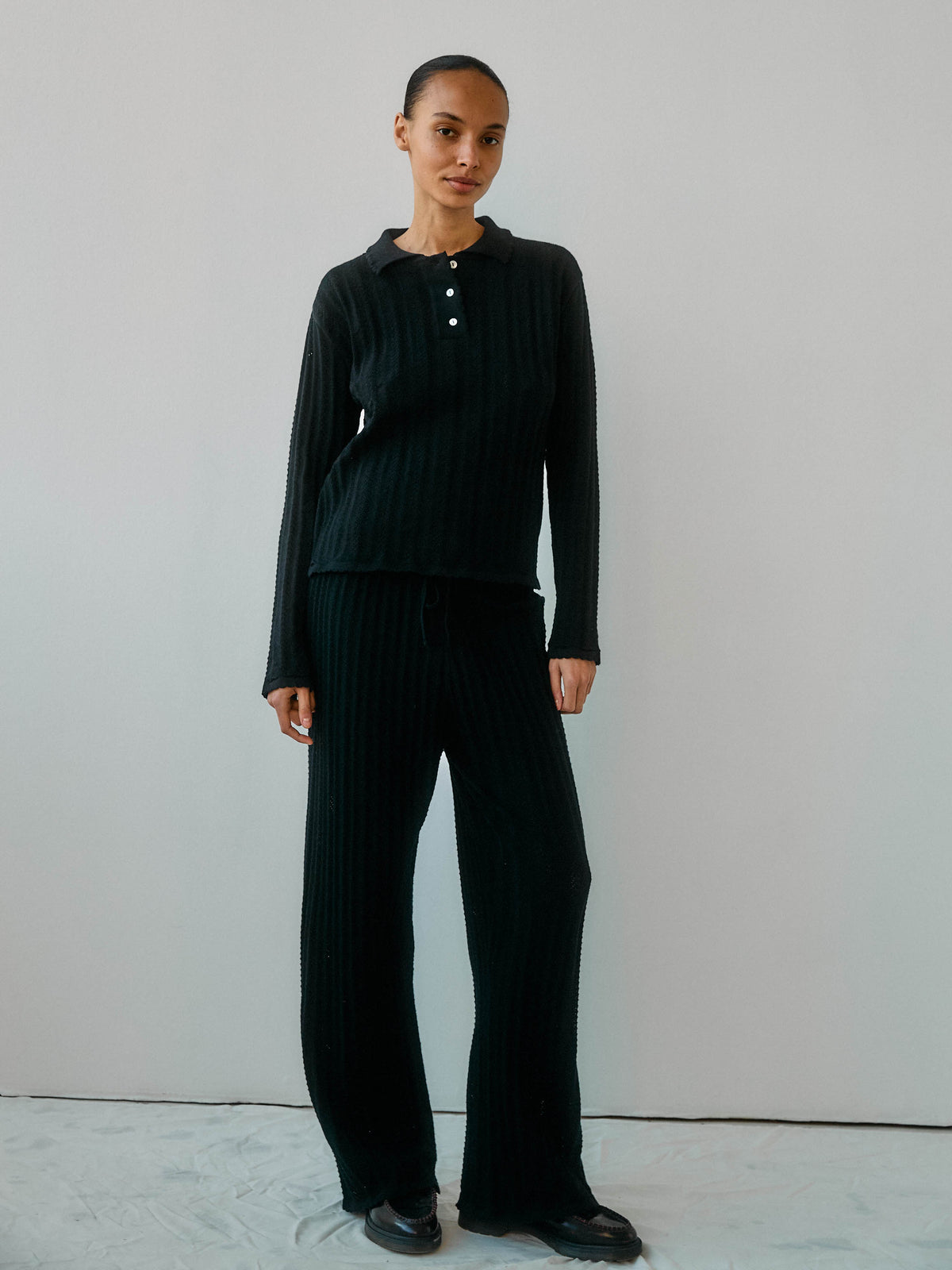 Georg LS Polo・Black