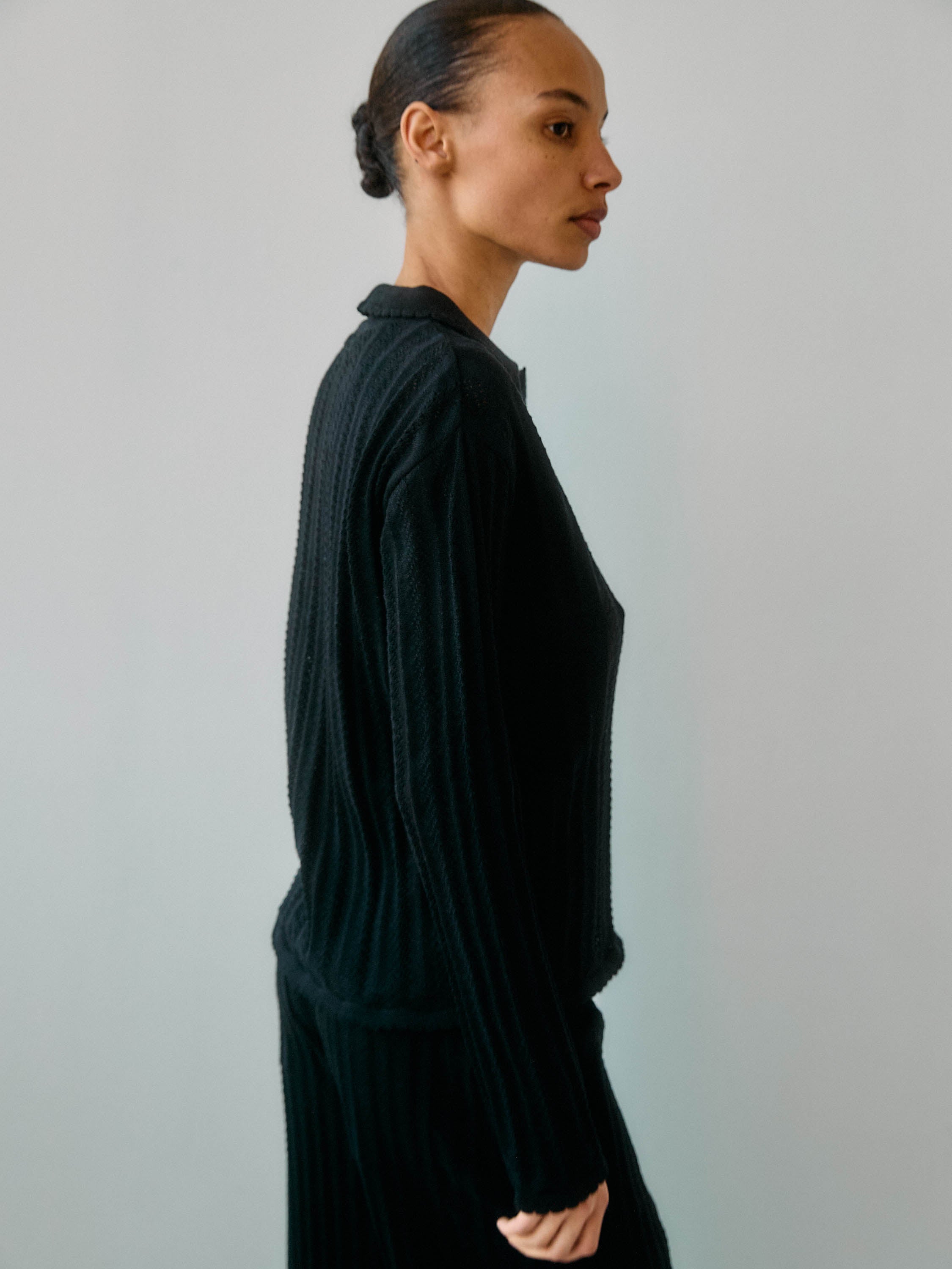 Georg LS Polo・Black