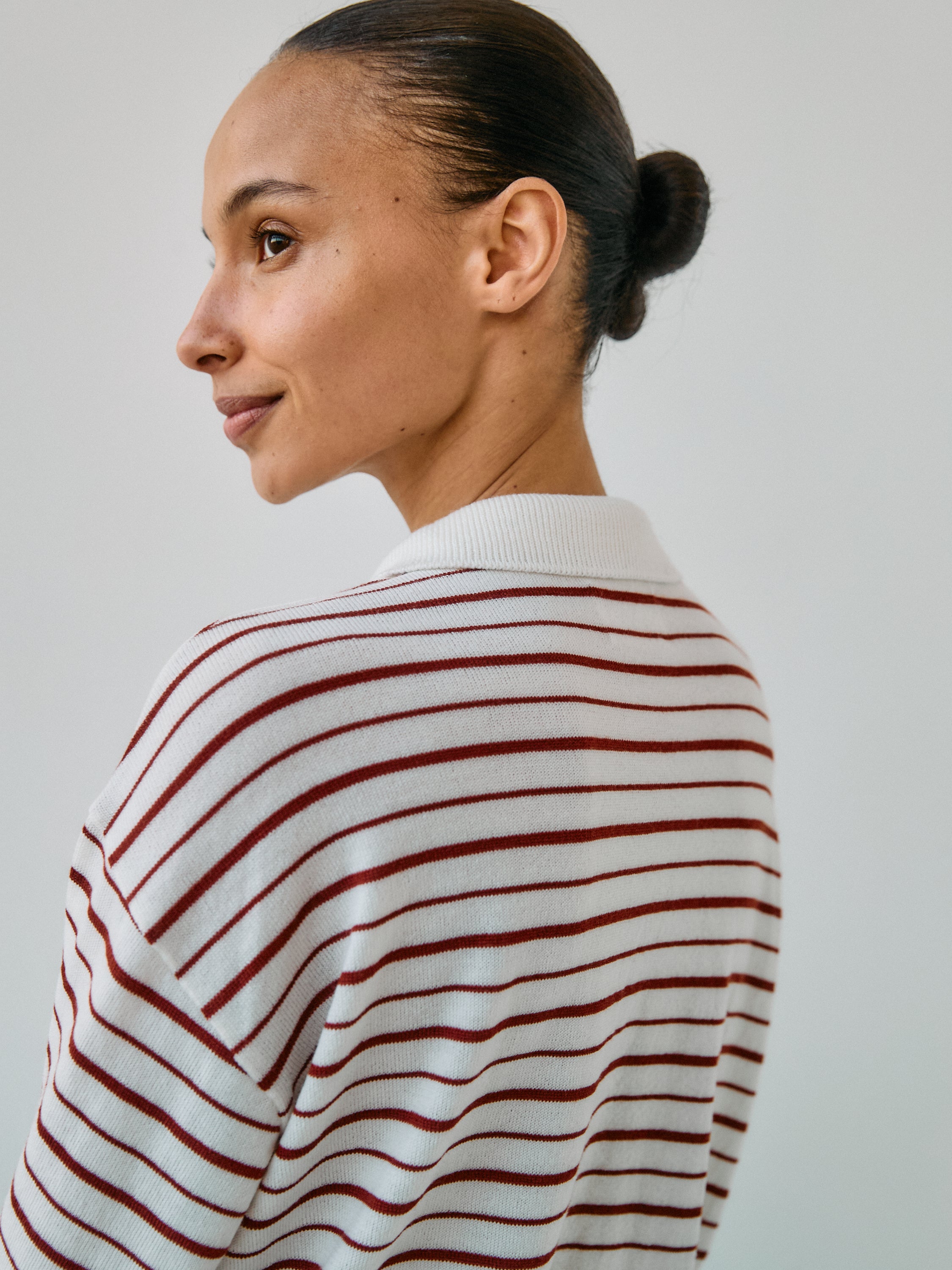Ea Knit Stripe Polo