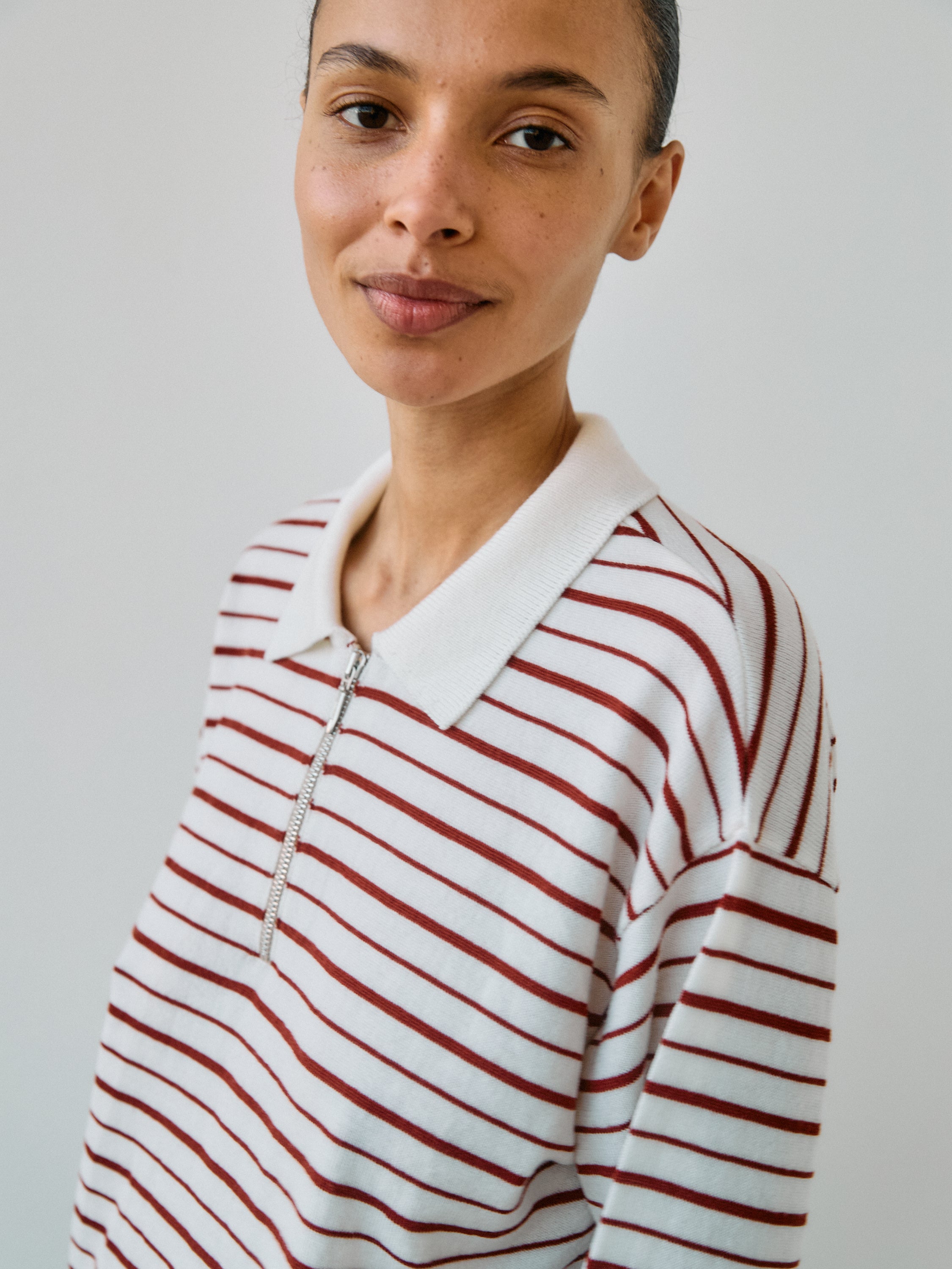 Ea Knit Stripe Polo