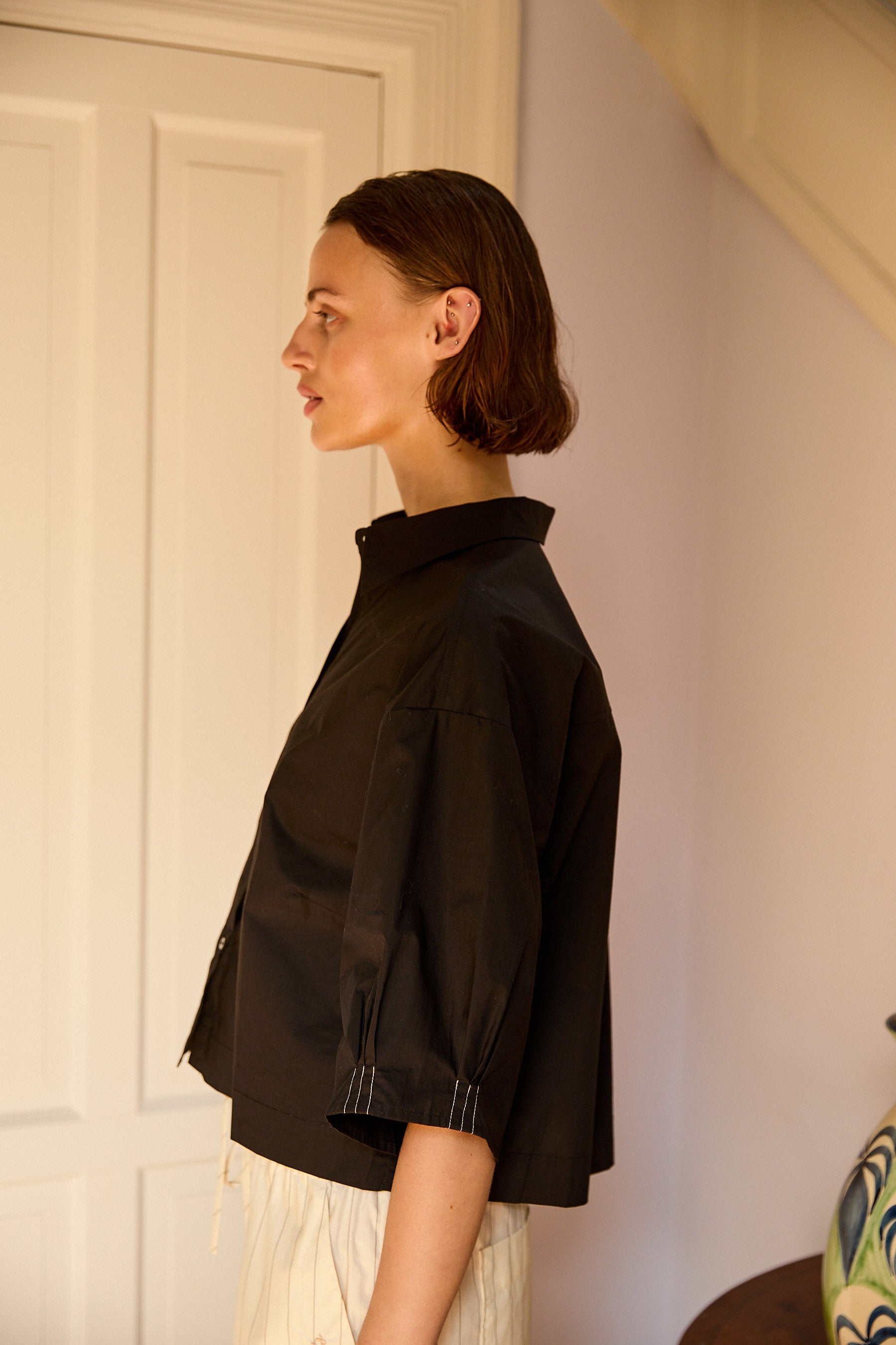 Eloise Short  Black Shirt