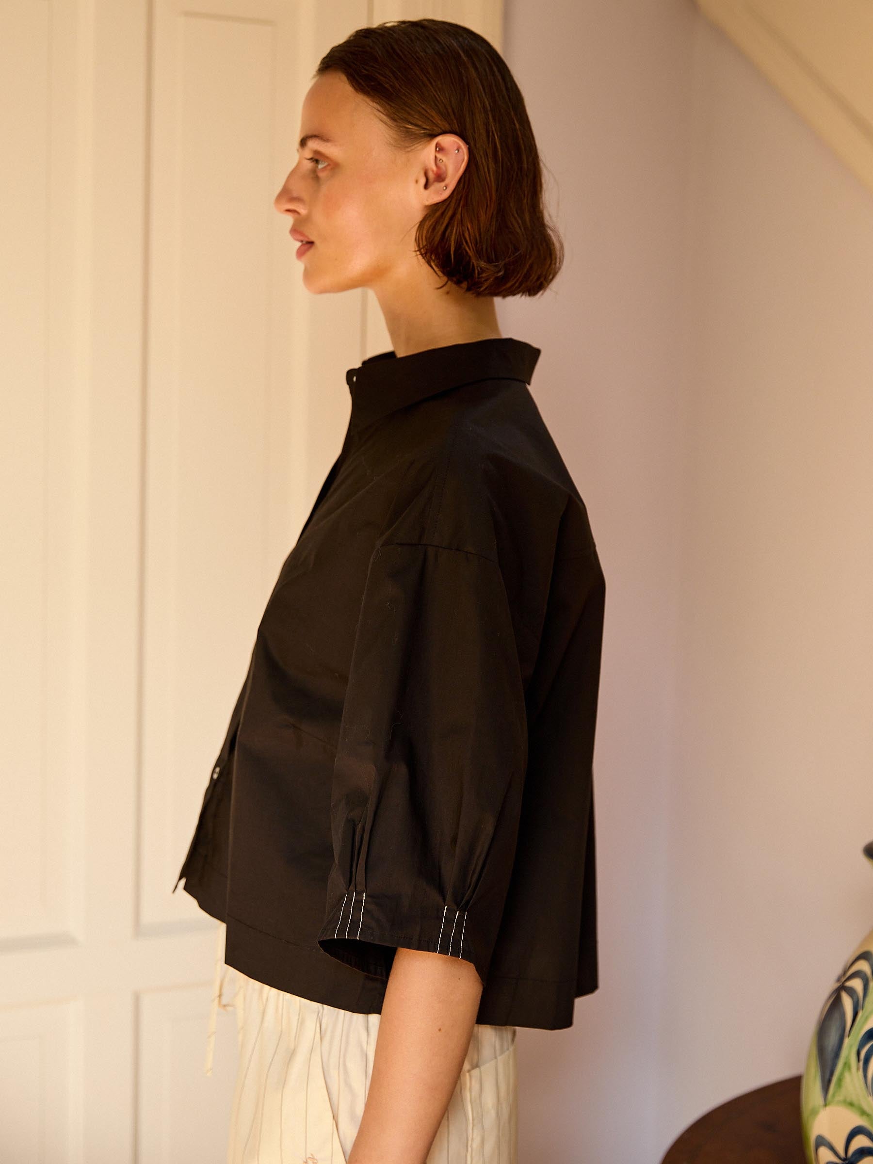 Eloise Short  Black Shirt