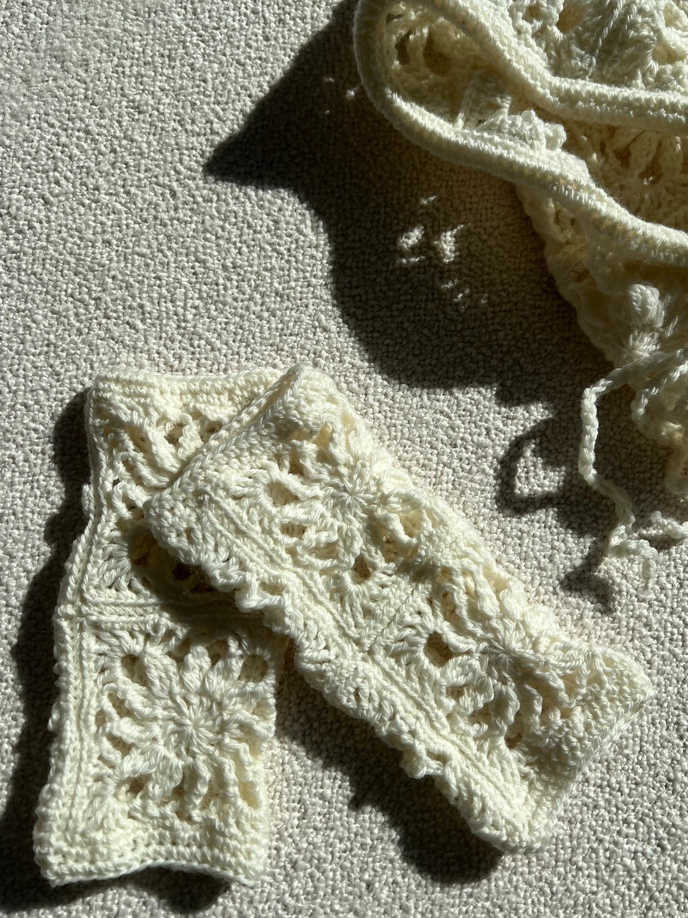 Crystal Crochet Wrist Warmers - Pattern & Yarn Package - Color Milk