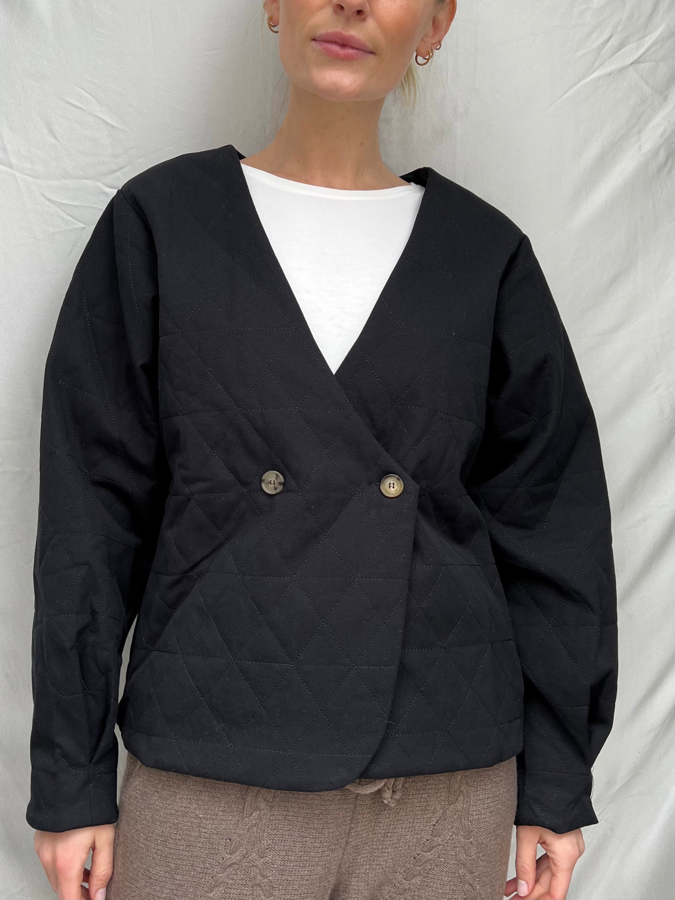 Noelle Quilted Jacket Black