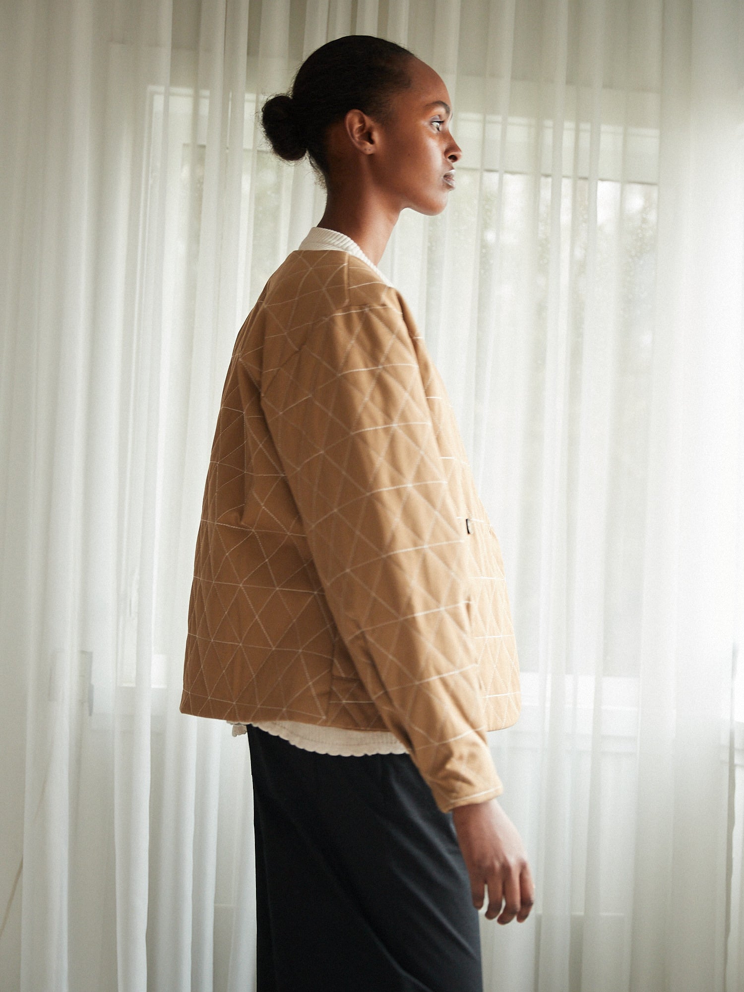 Noelle Quilted Jacket Ermine