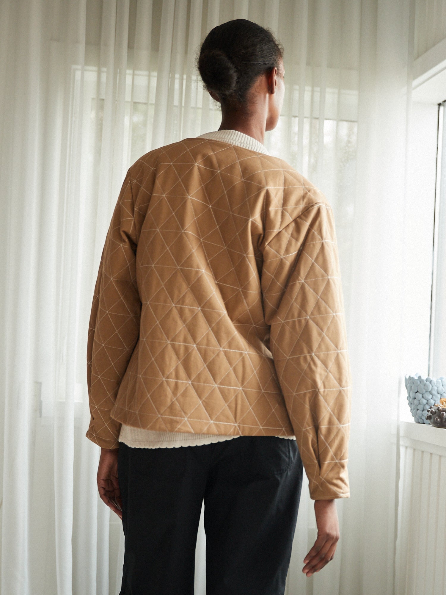 Noelle Quilted Jacket Ermine