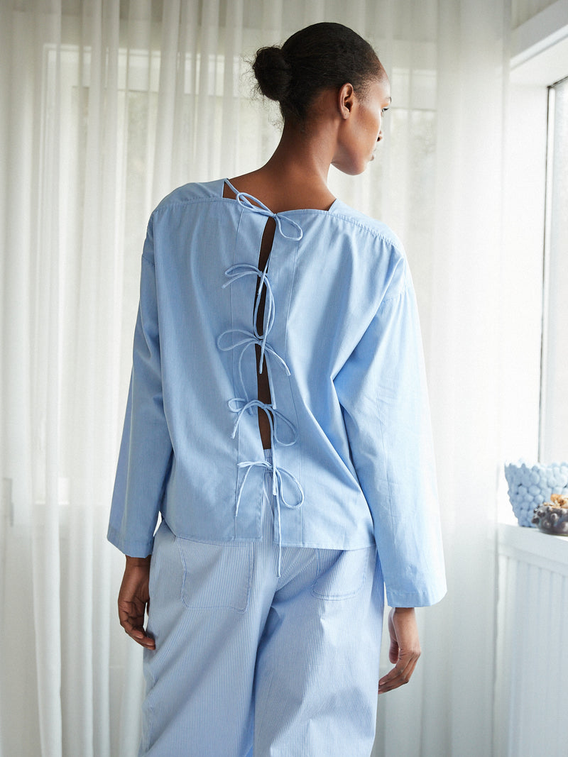 Magda Blue Stripe Trousers