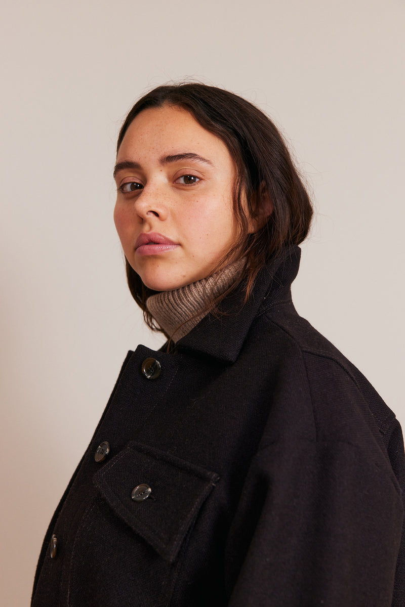 Irma Chocolate Wool Jacket