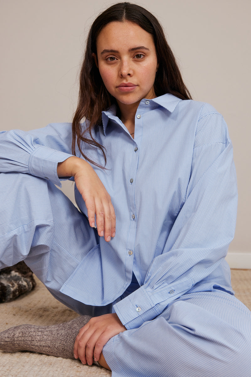 Magda Blue Stripe Trousers